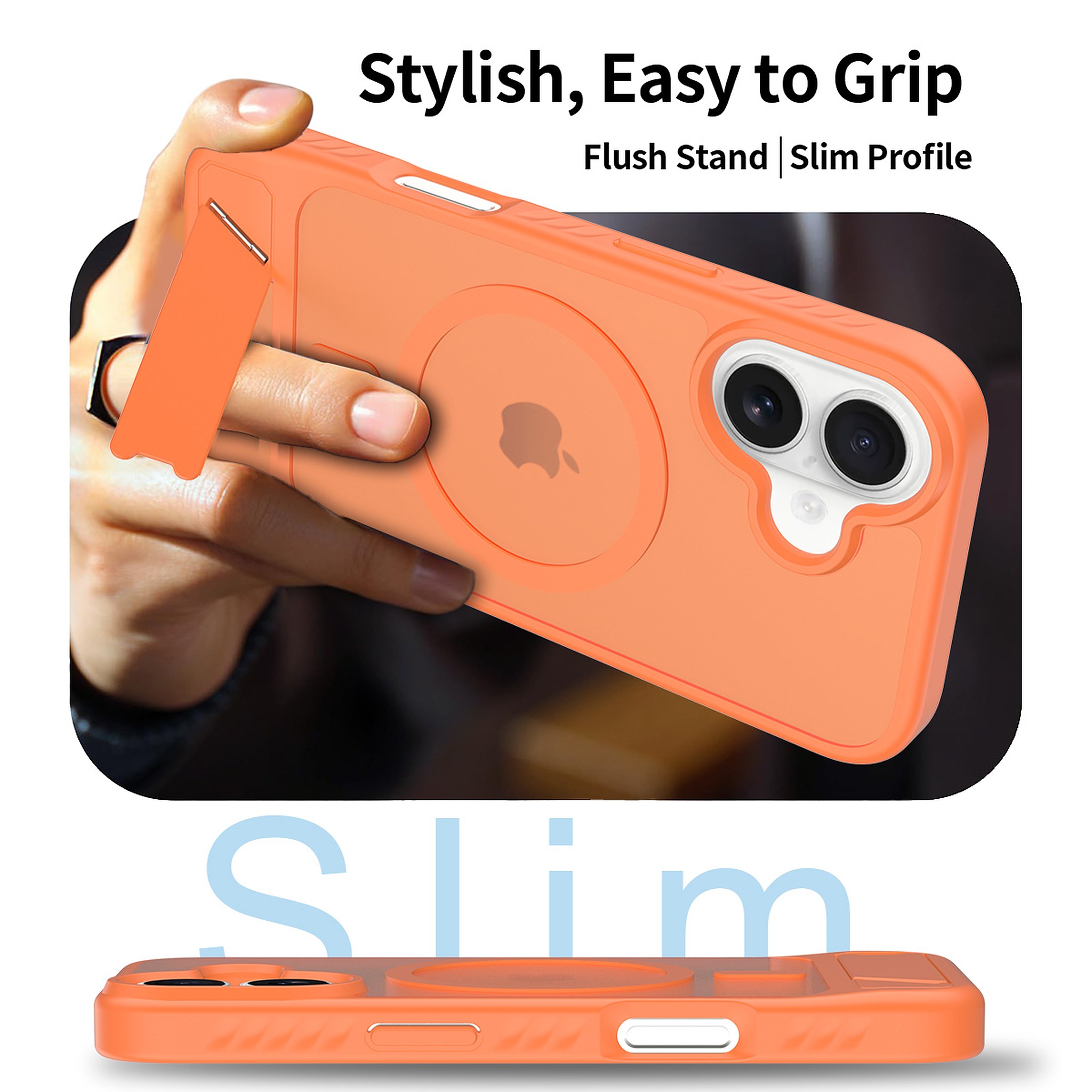 SendaFit Matte 45° Kickstand MagSafe Case for iPhone 17 detail 2