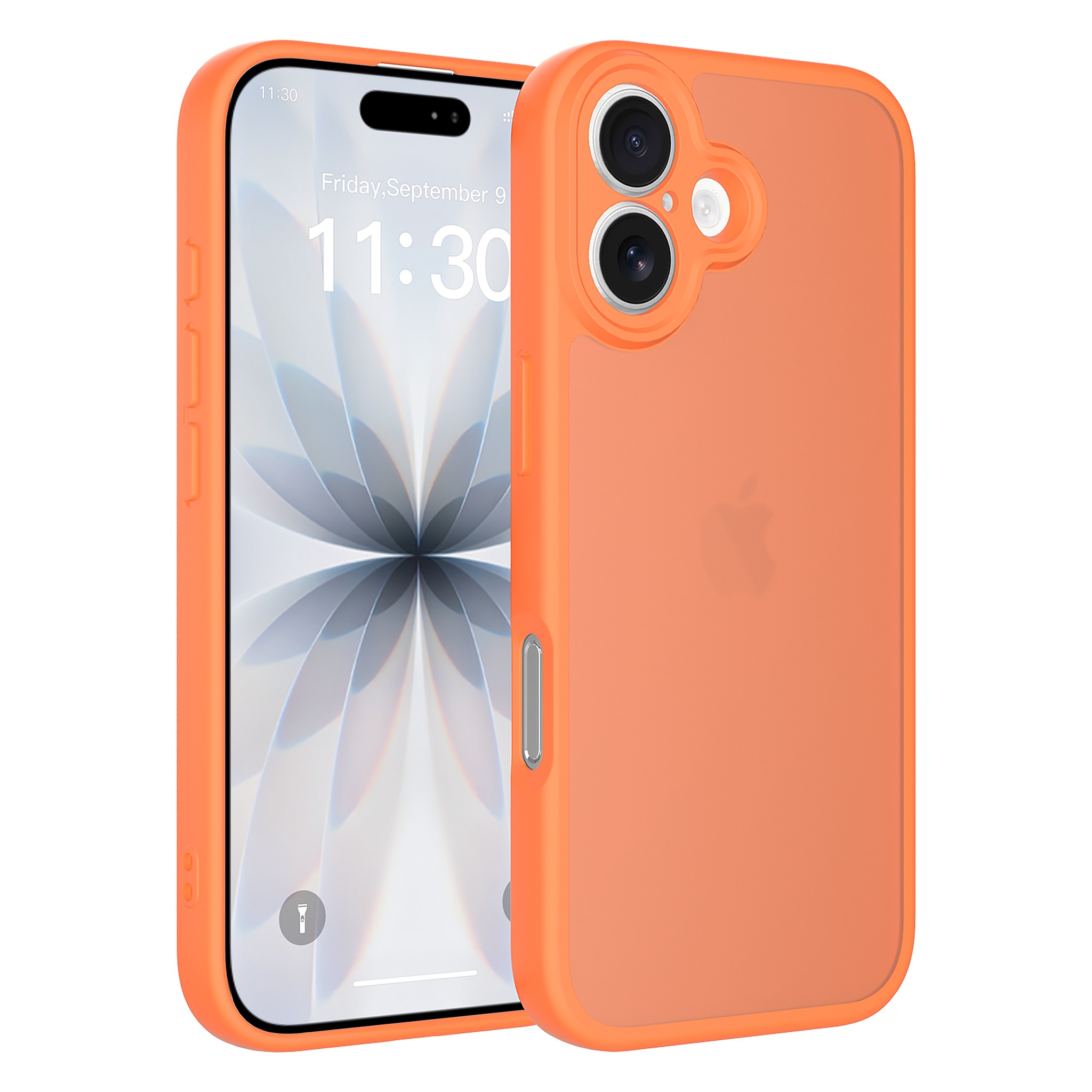 SendaFit Precise-Cutout Matte Skin-Feel Case for iPhone 17 - Orange