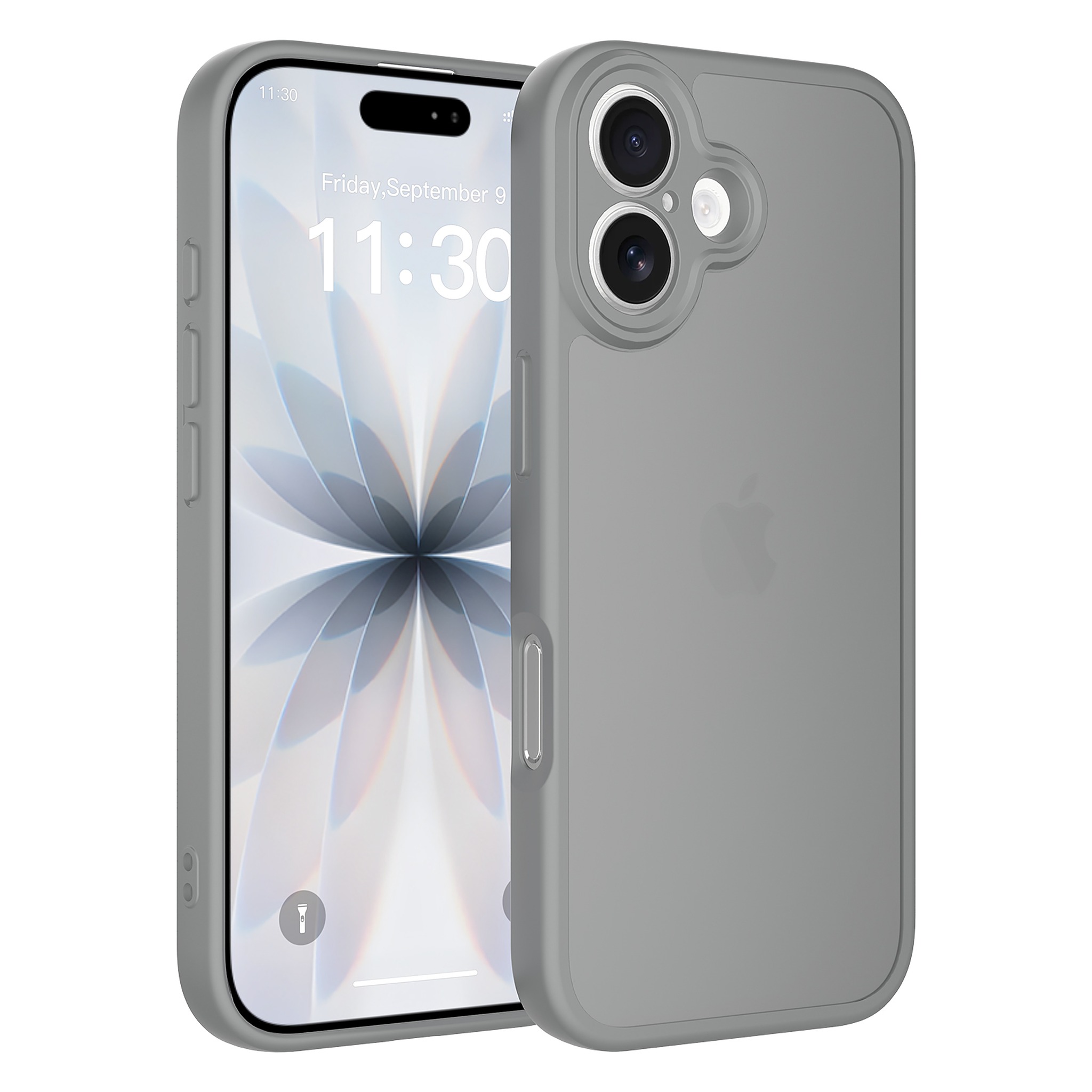 SendaFit Precise-Cutout Matte Skin-Feel Case for iPhone 17 - Dark Gray