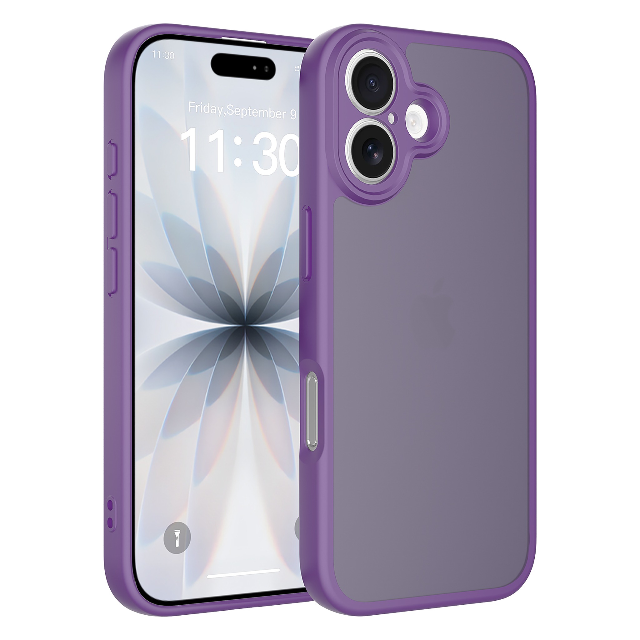 SendaFit Precise-Cutout Matte Skin-Feel Case for iPhone 17 - Deep Purple