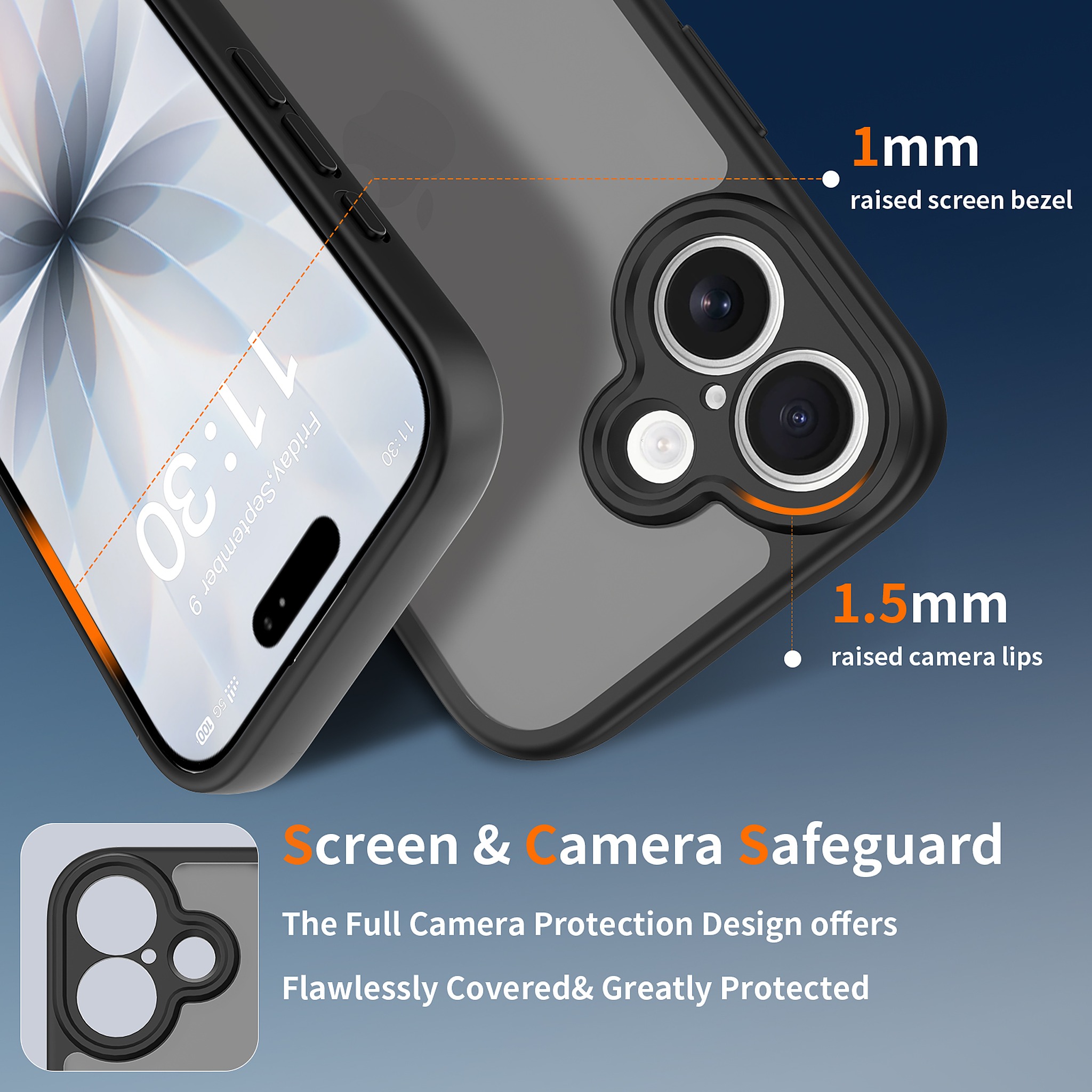 SendaFit Precise-Cutout Matte Skin-Feel Case for iPhone 17 detail 1