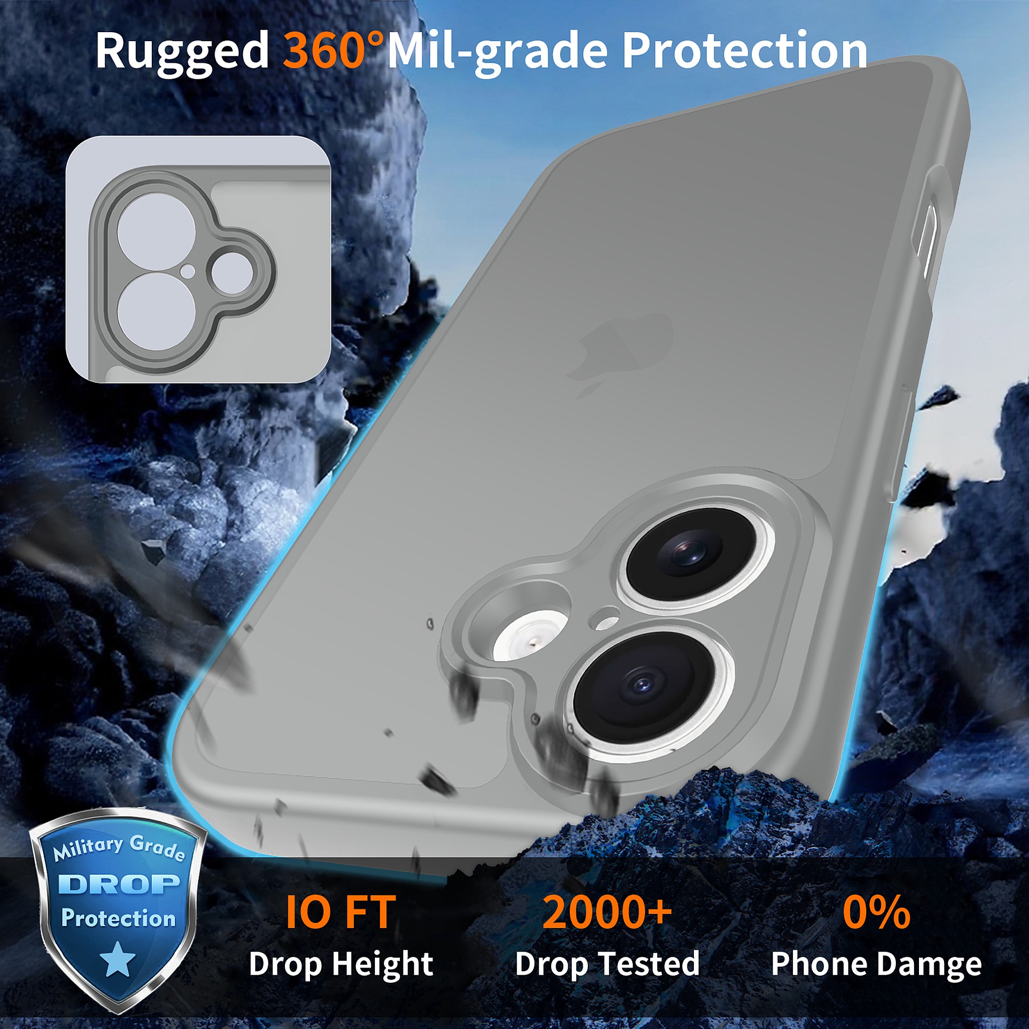 SendaFit Precise-Cutout Matte Skin-Feel Case for iPhone 17 detail 10