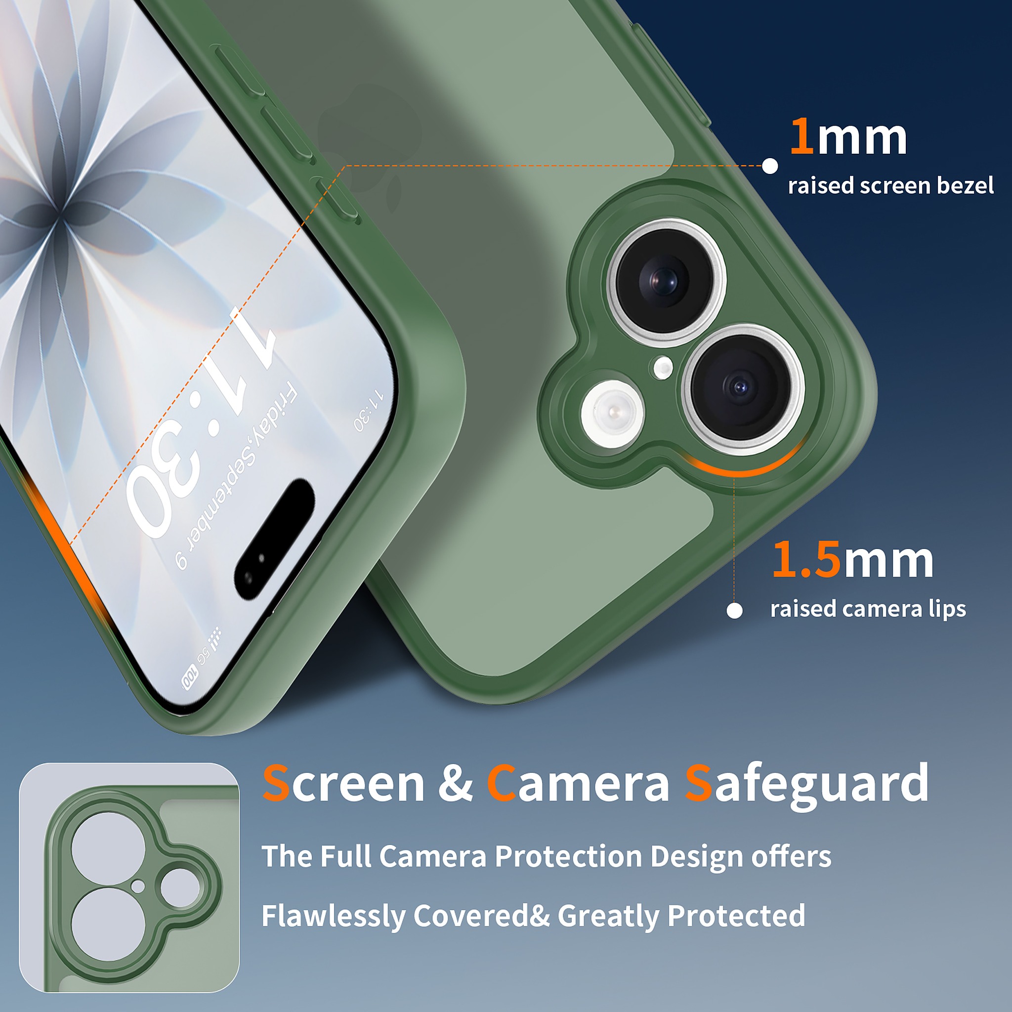SendaFit Precise-Cutout Matte Skin-Feel Case for iPhone 17 detail 7