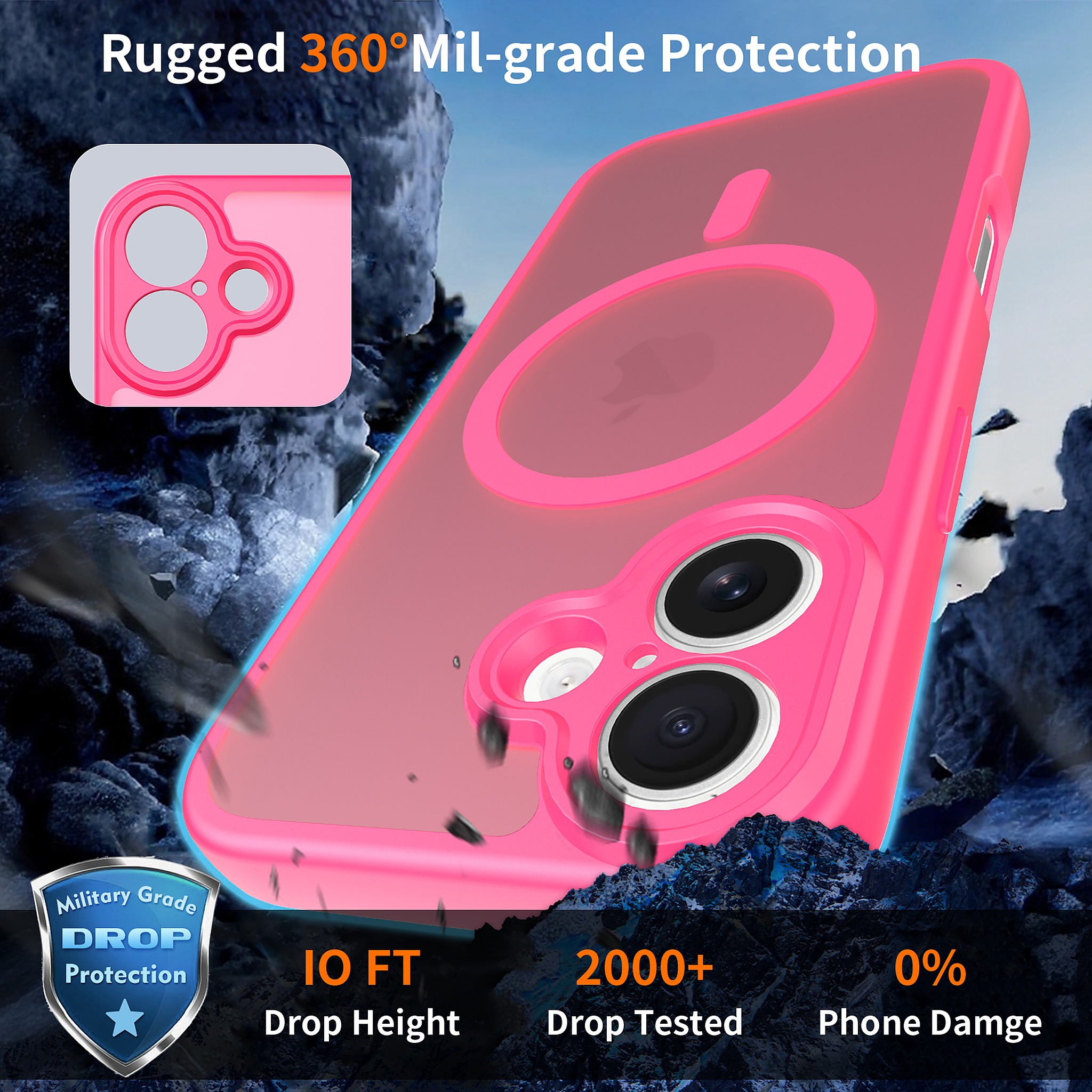 SendaFit Precise-Cutout Matte Skin-Feel MagSafe Case for iPhone 17 detail 12