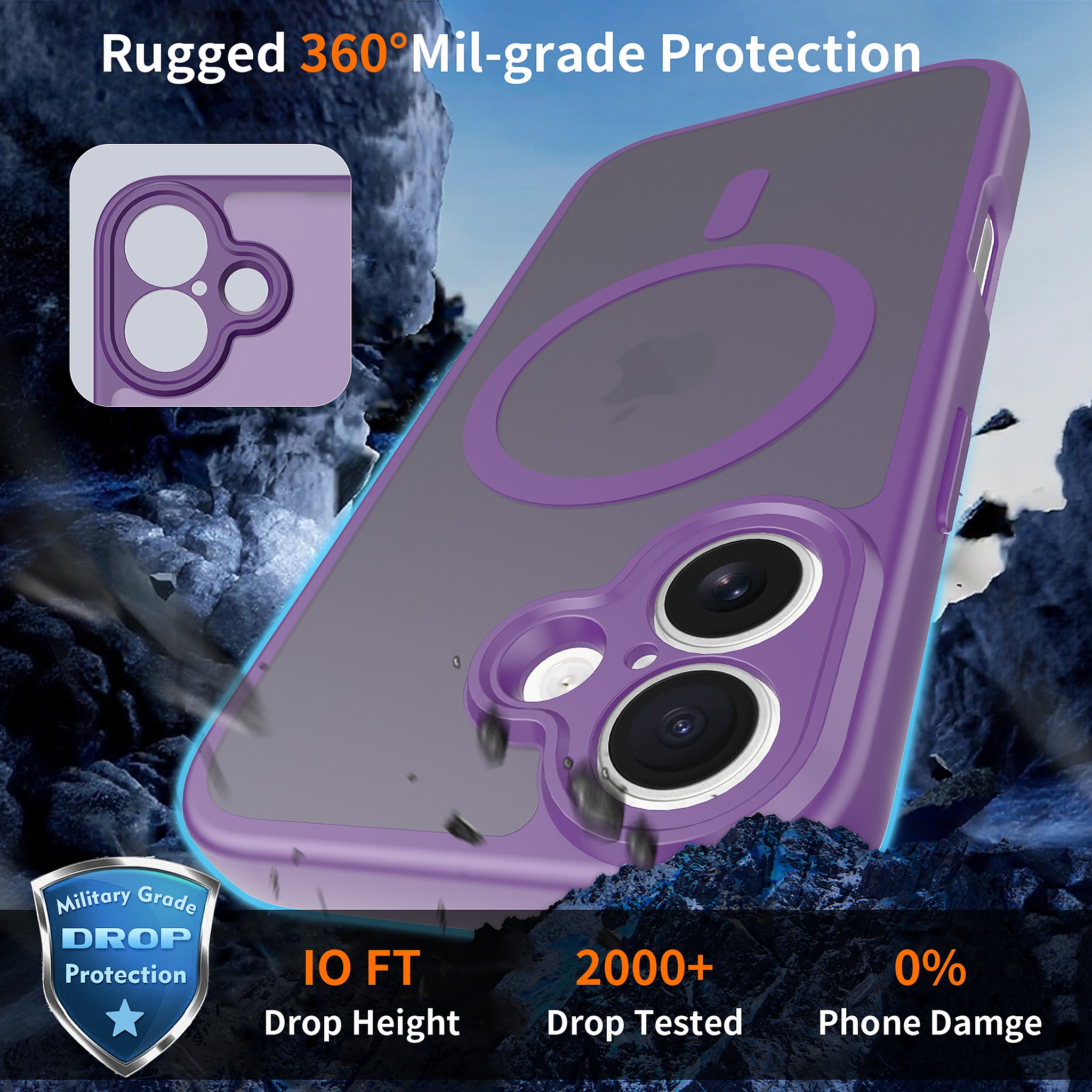 SendaFit Precise-Cutout Matte Skin-Feel MagSafe Case for iPhone 17 detail 13