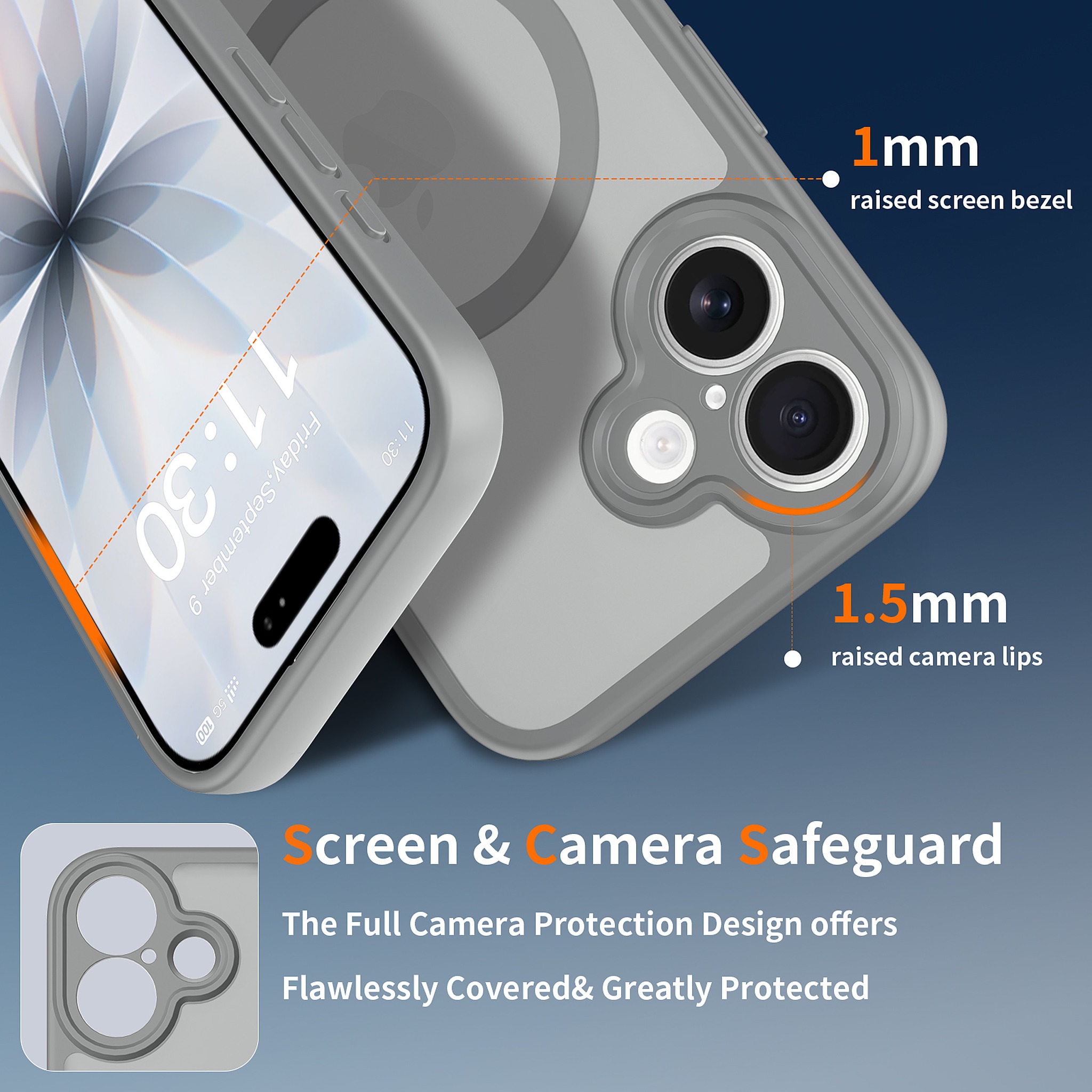 SendaFit Precise-Cutout Matte Skin-Feel MagSafe Case for iPhone 17 detail 2