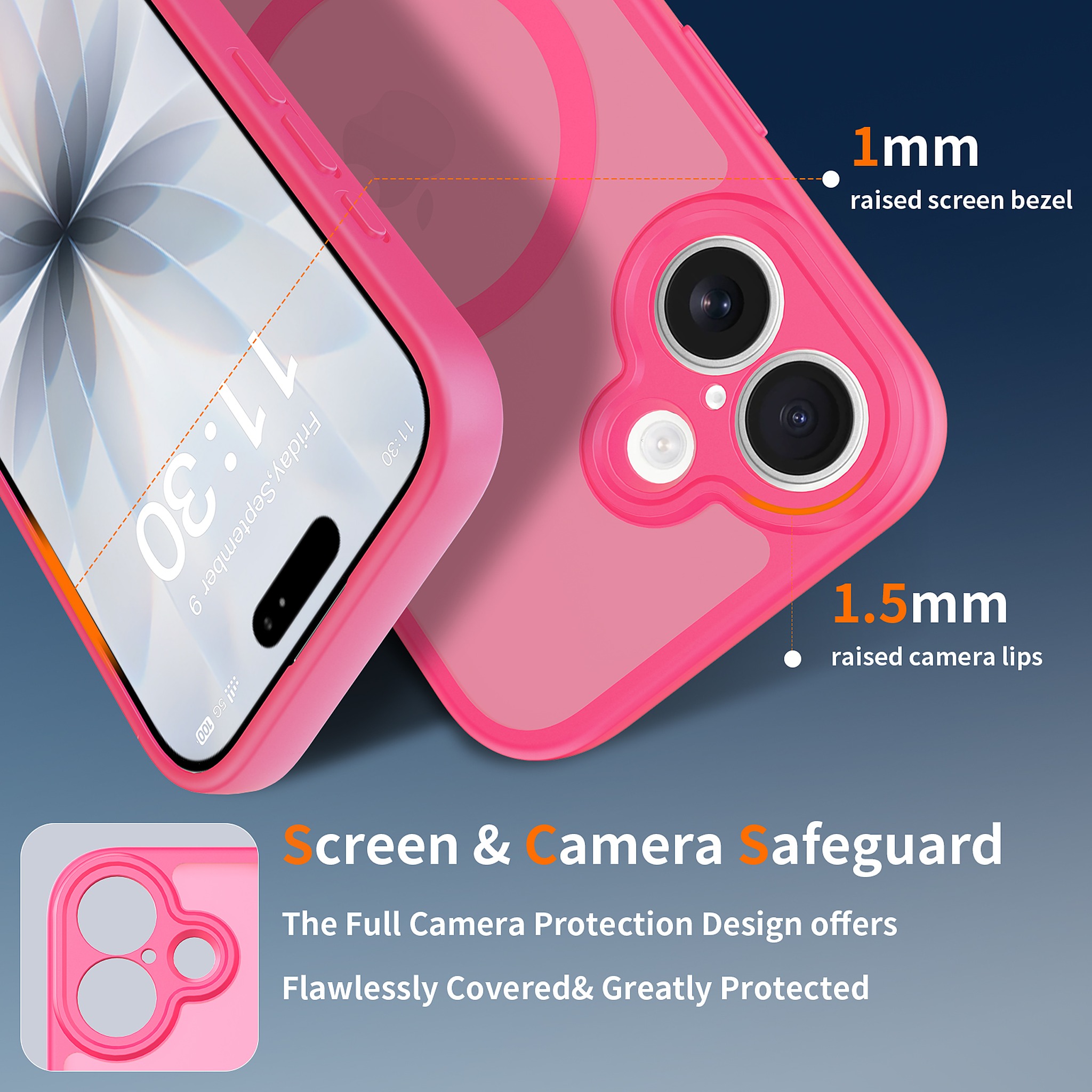 SendaFit Precise-Cutout Matte Skin-Feel MagSafe Case for iPhone 17 detail 4