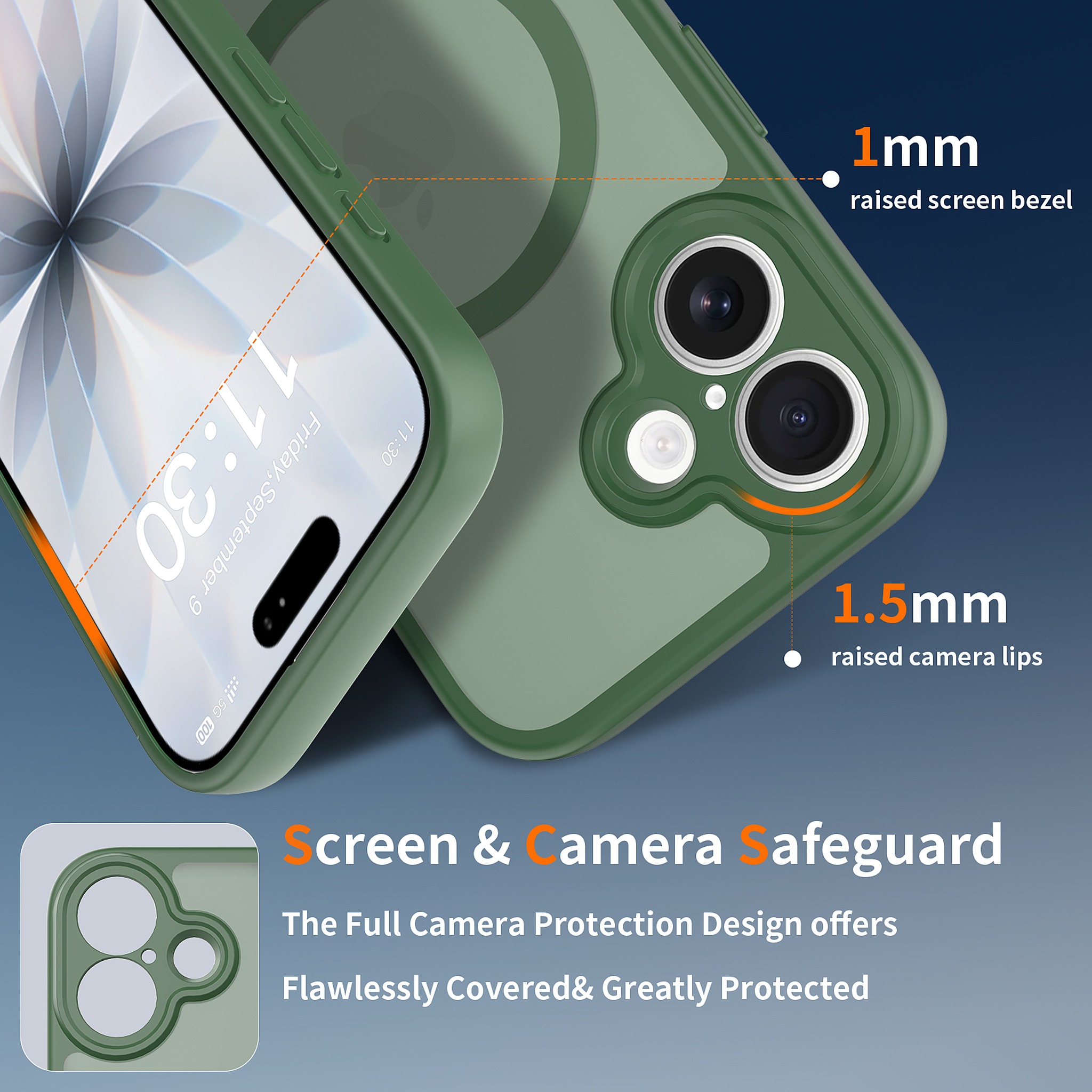 SendaFit Precise-Cutout Matte Skin-Feel MagSafe Case for iPhone 17 detail 7