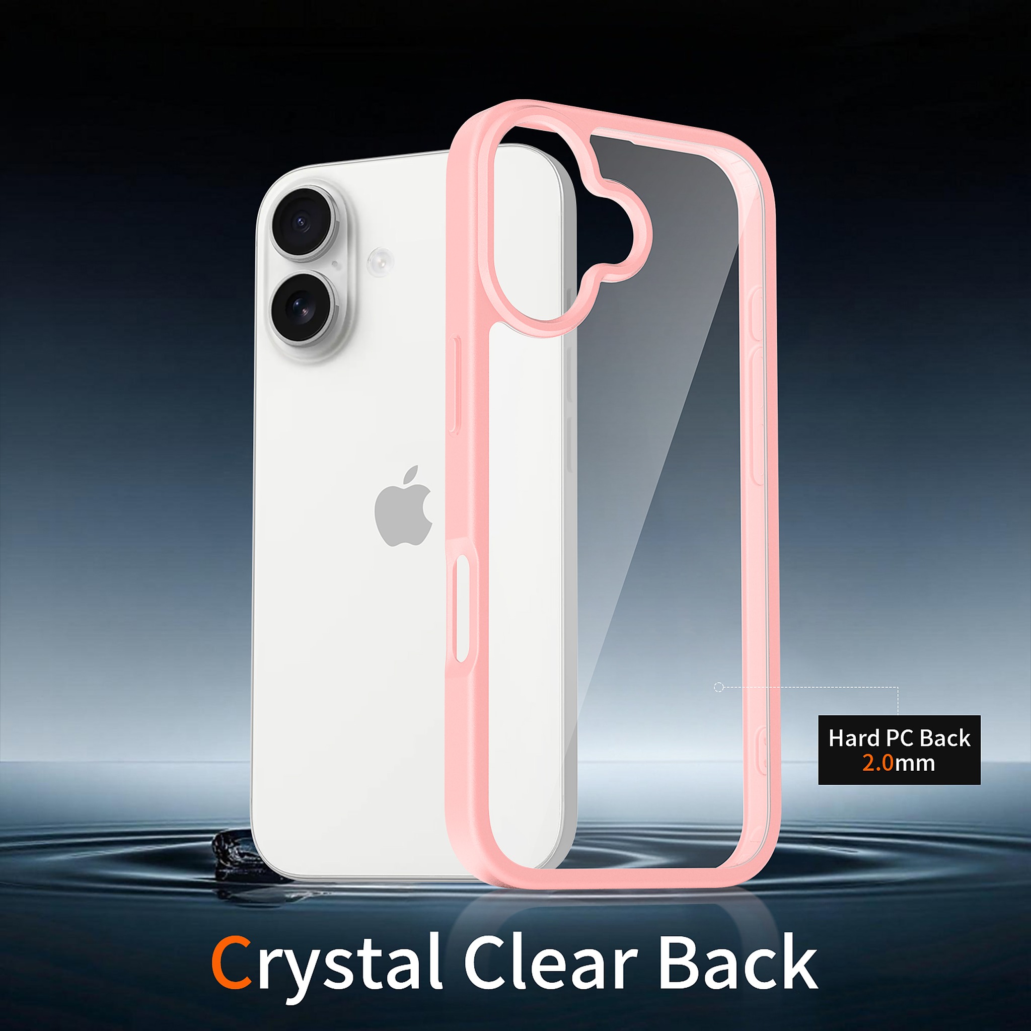 SendaFit Clear Two-in-One Case for iPhone 17 (V2) (Orange Accent) detail 15