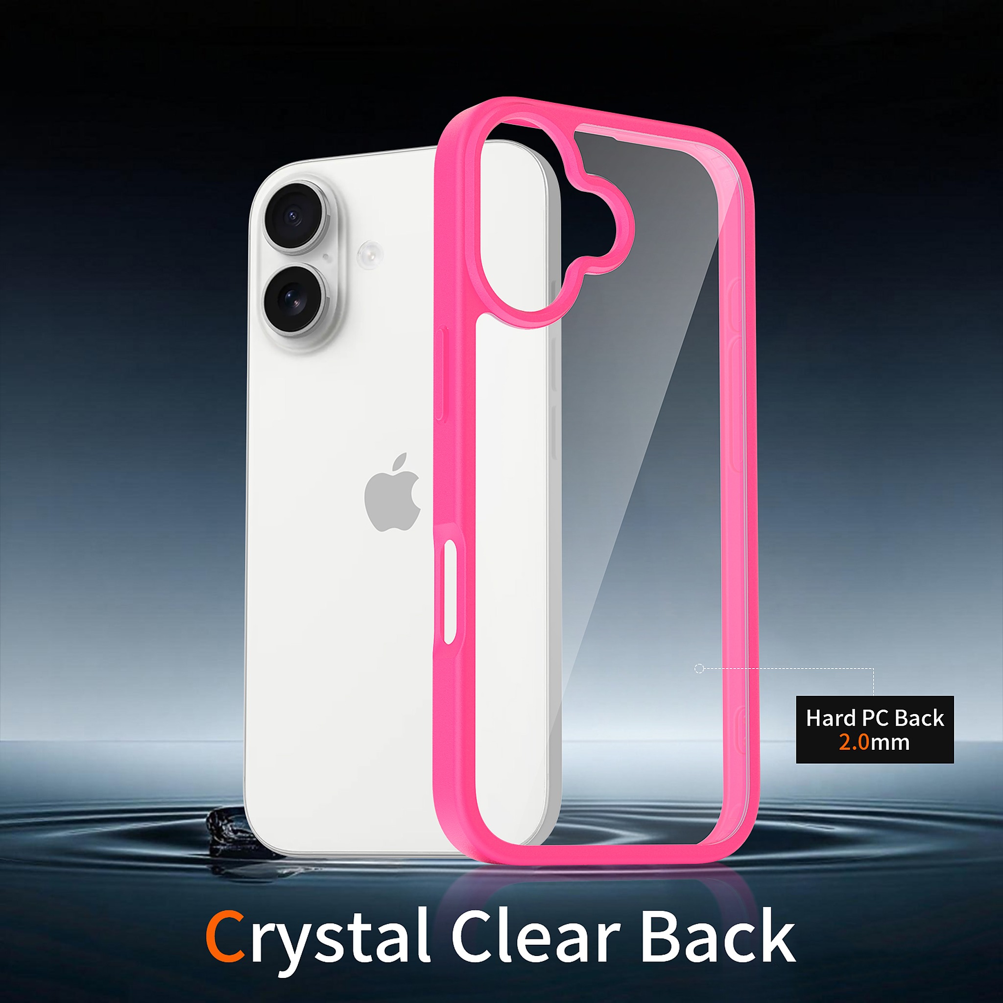 SendaFit Clear Two-in-One Case for iPhone 17 (V2) (Orange Accent) detail 16