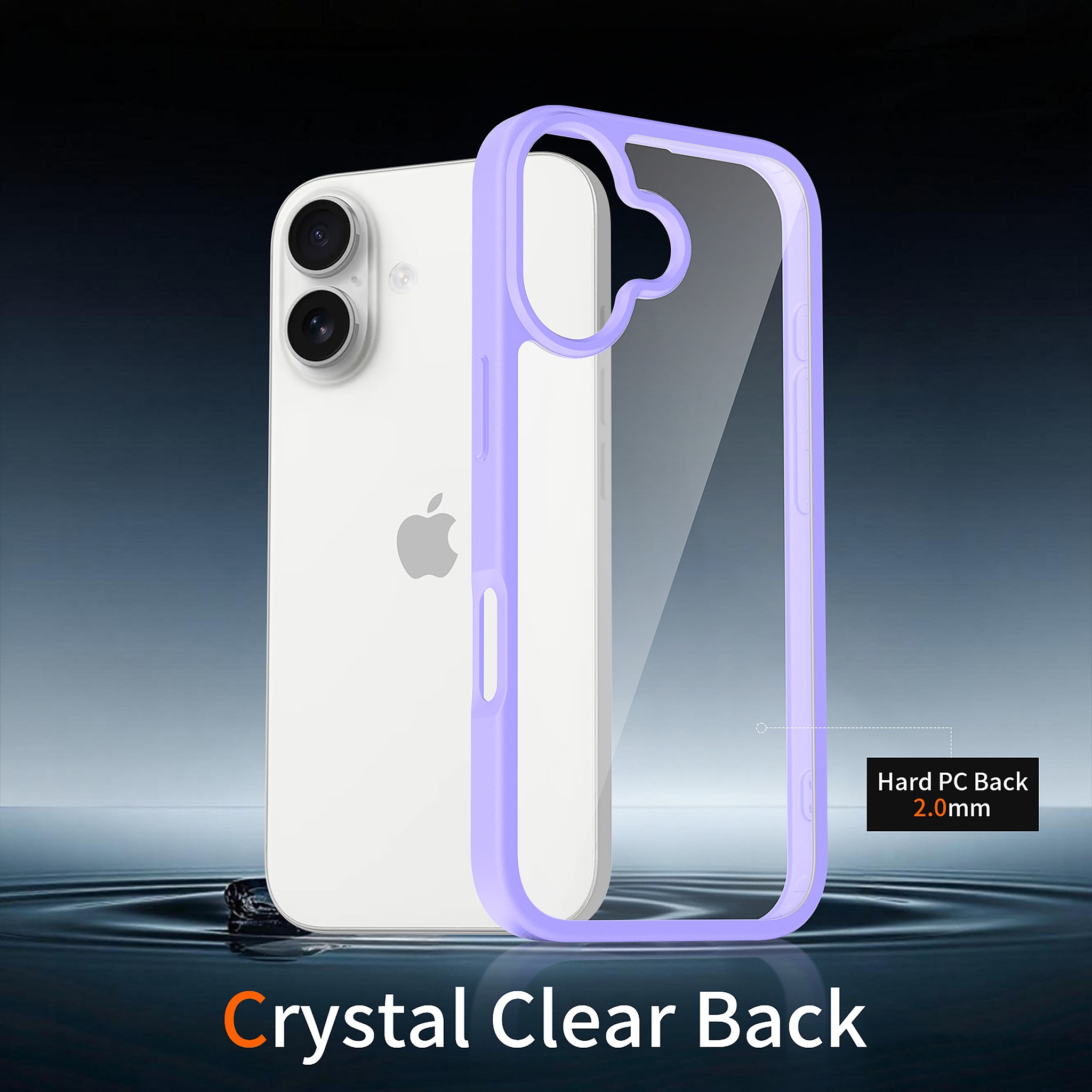SendaFit Clear Two-in-One Case for iPhone 17 (V2) (Orange Accent) detail 17