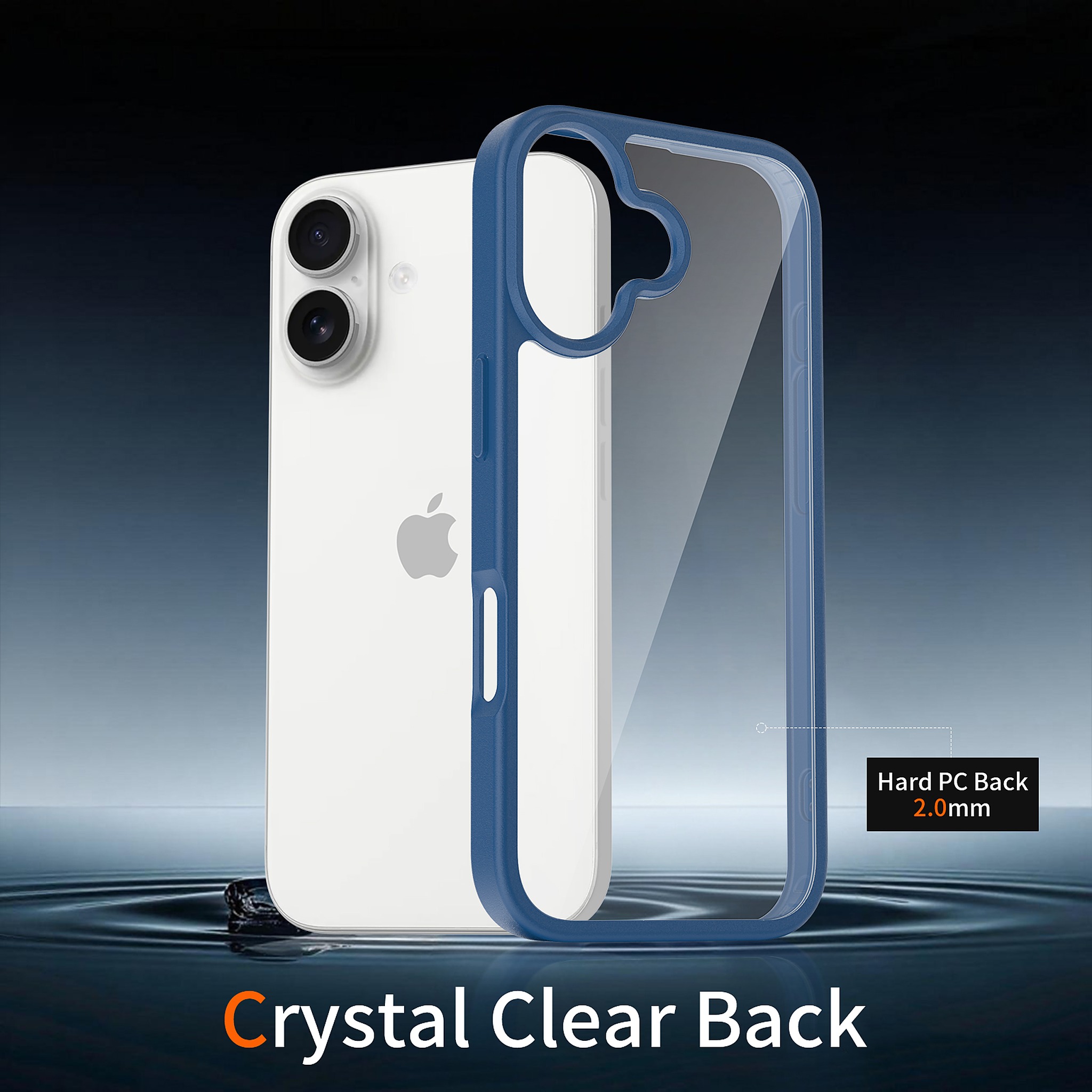 SendaFit Clear Two-in-One Case for iPhone 17 (V2) (Orange Accent) detail 18
