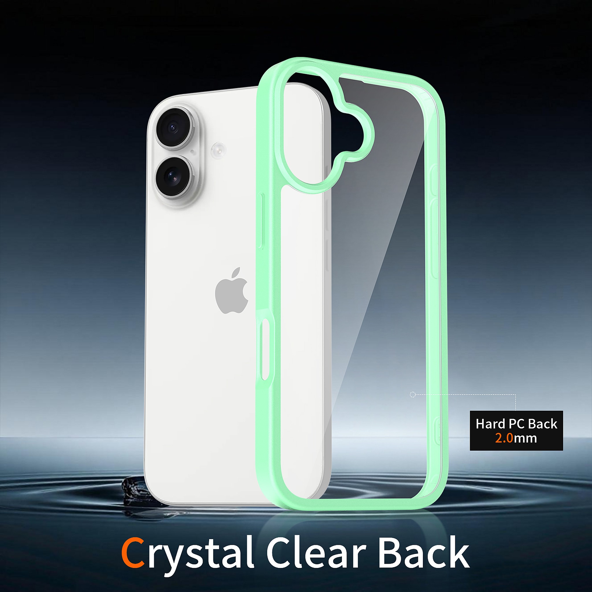 SendaFit Clear Two-in-One Case for iPhone 17 (V2) (Orange Accent) detail 19