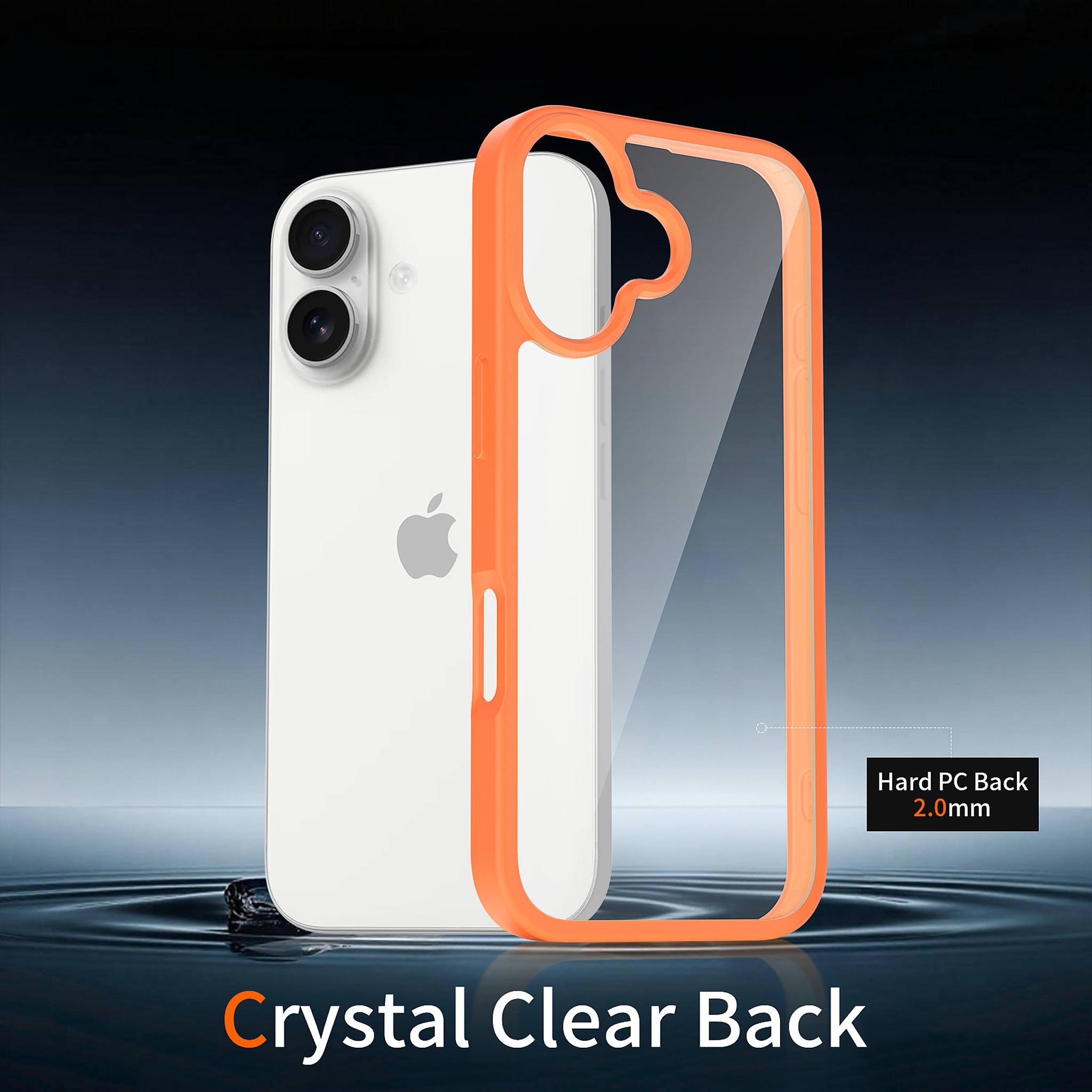 SendaFit Clear Two-in-One Case for iPhone 17 (V2) (Orange Accent) detail 28
