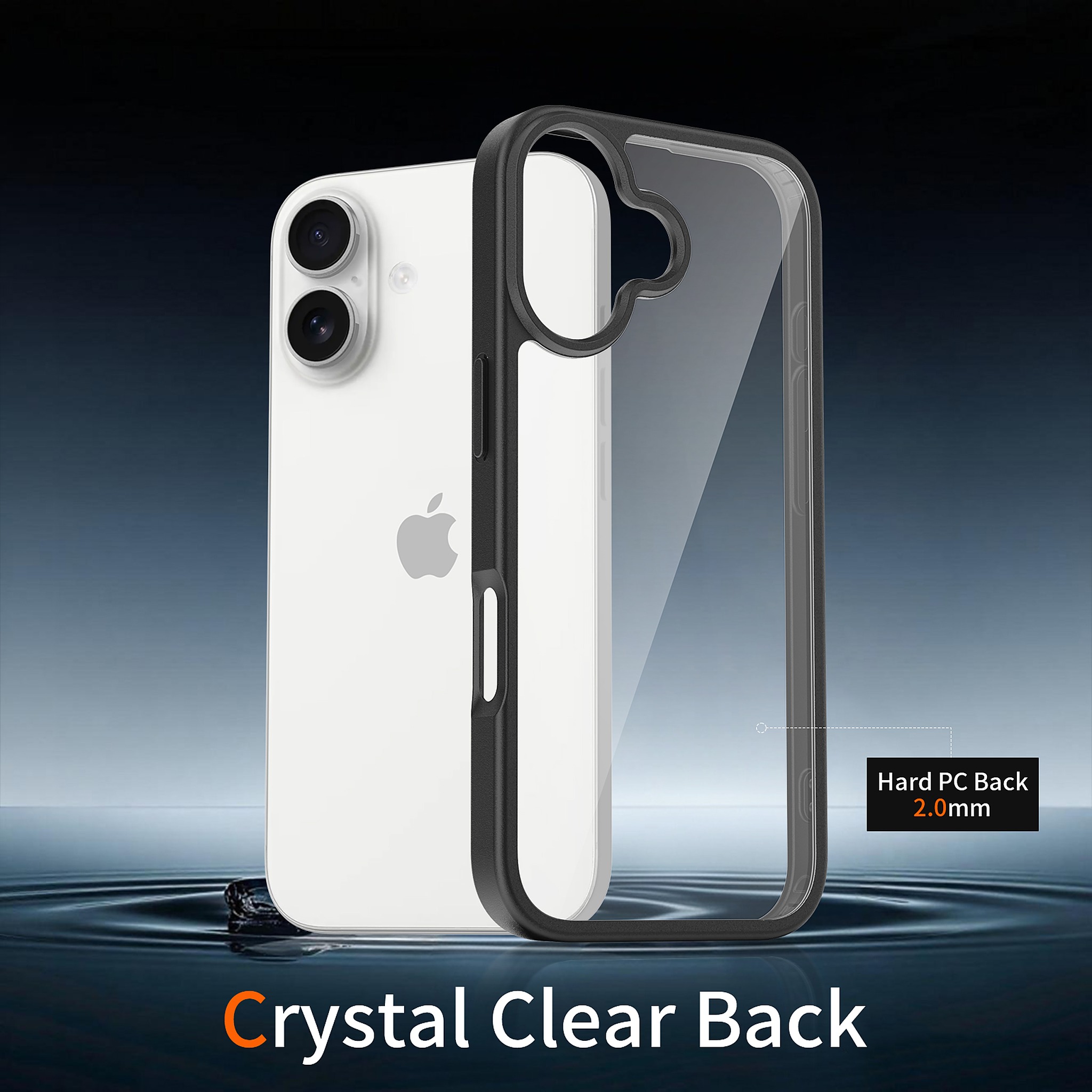 SendaFit Clear Two-in-One Case for iPhone 17 (V2) (Orange Accent) detail 6