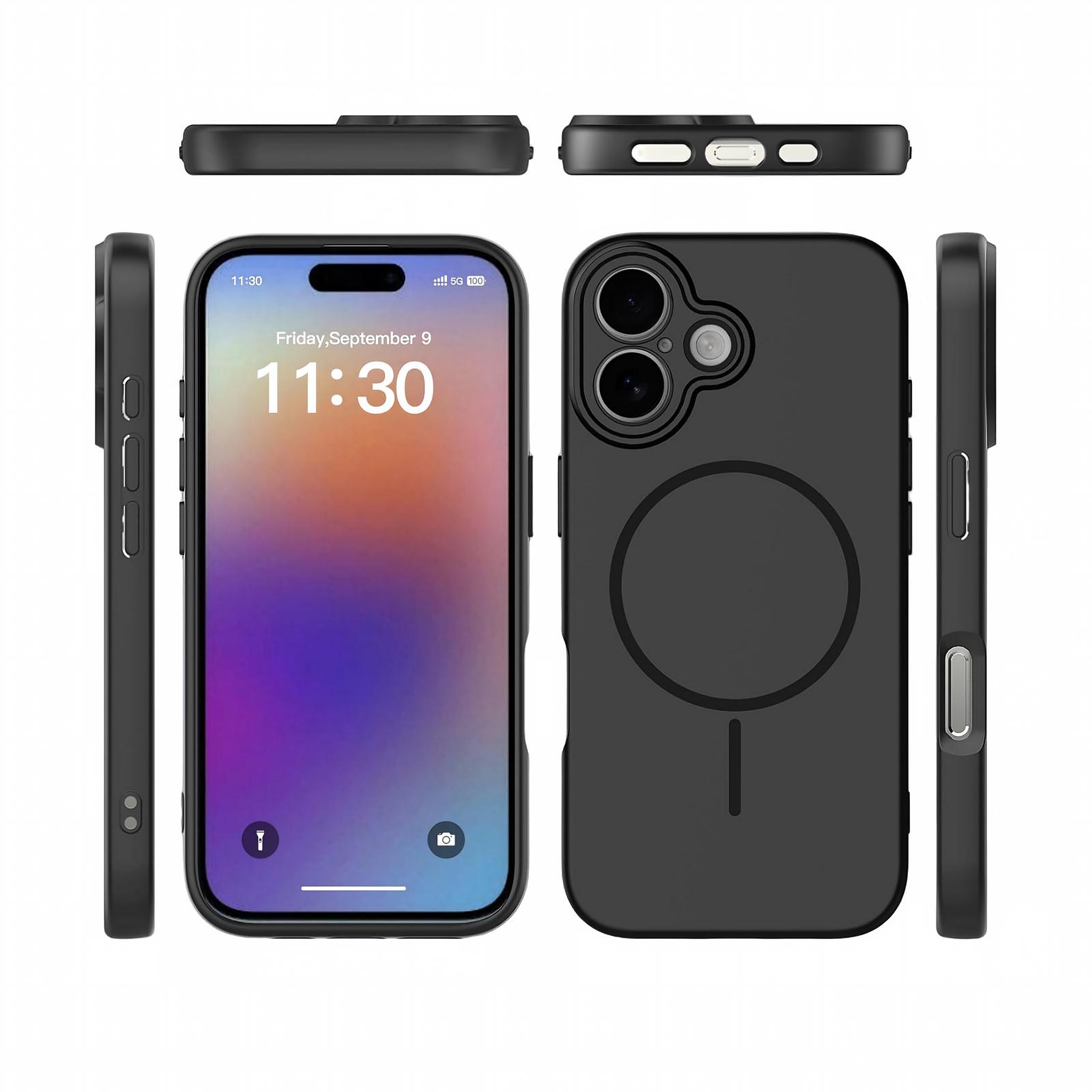 SendaFit Solid-Color Two-in-One Case for iPhone 17
