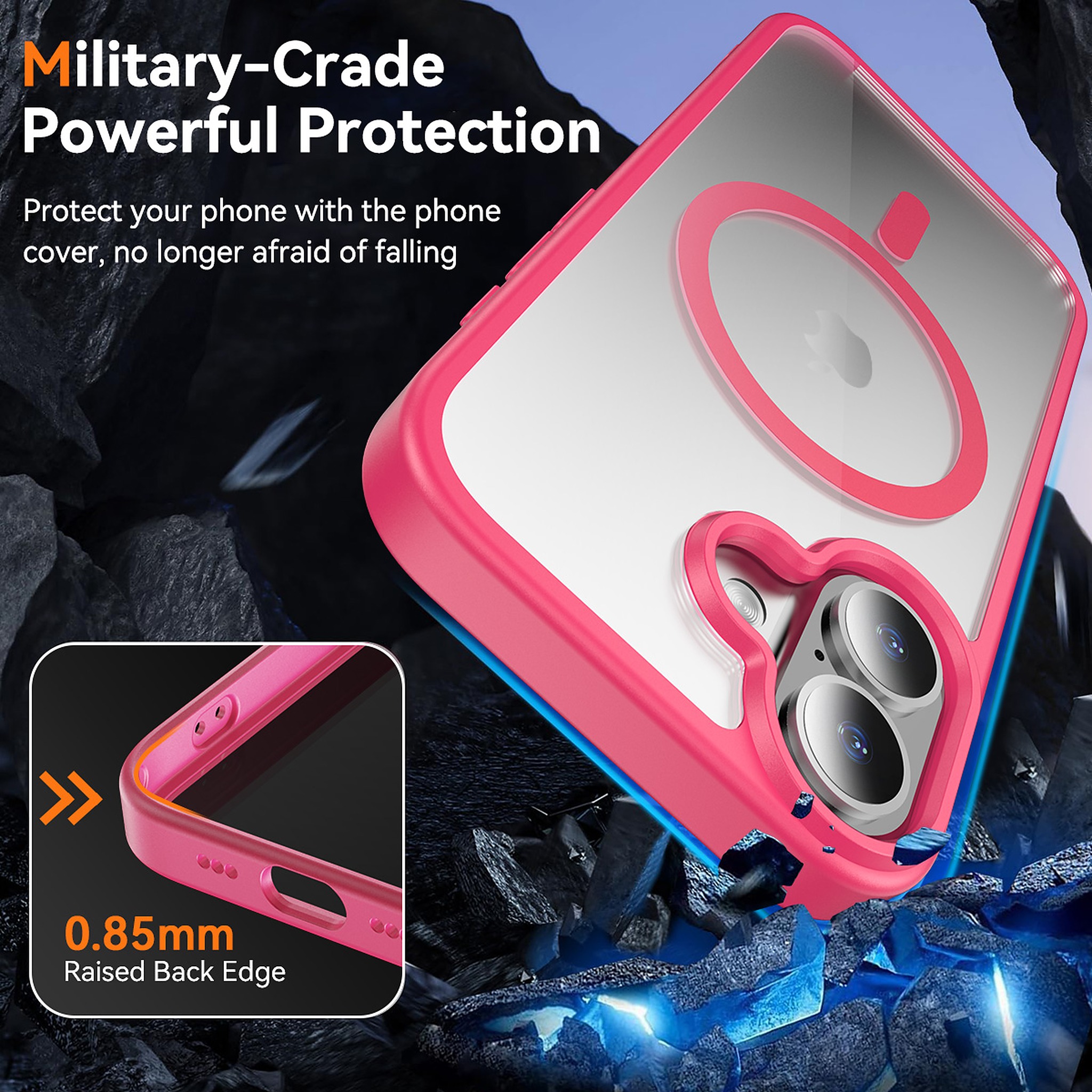 SendaFit Clear Two-in-One Touch Camera-Button Case for iPhone 17 detail 17