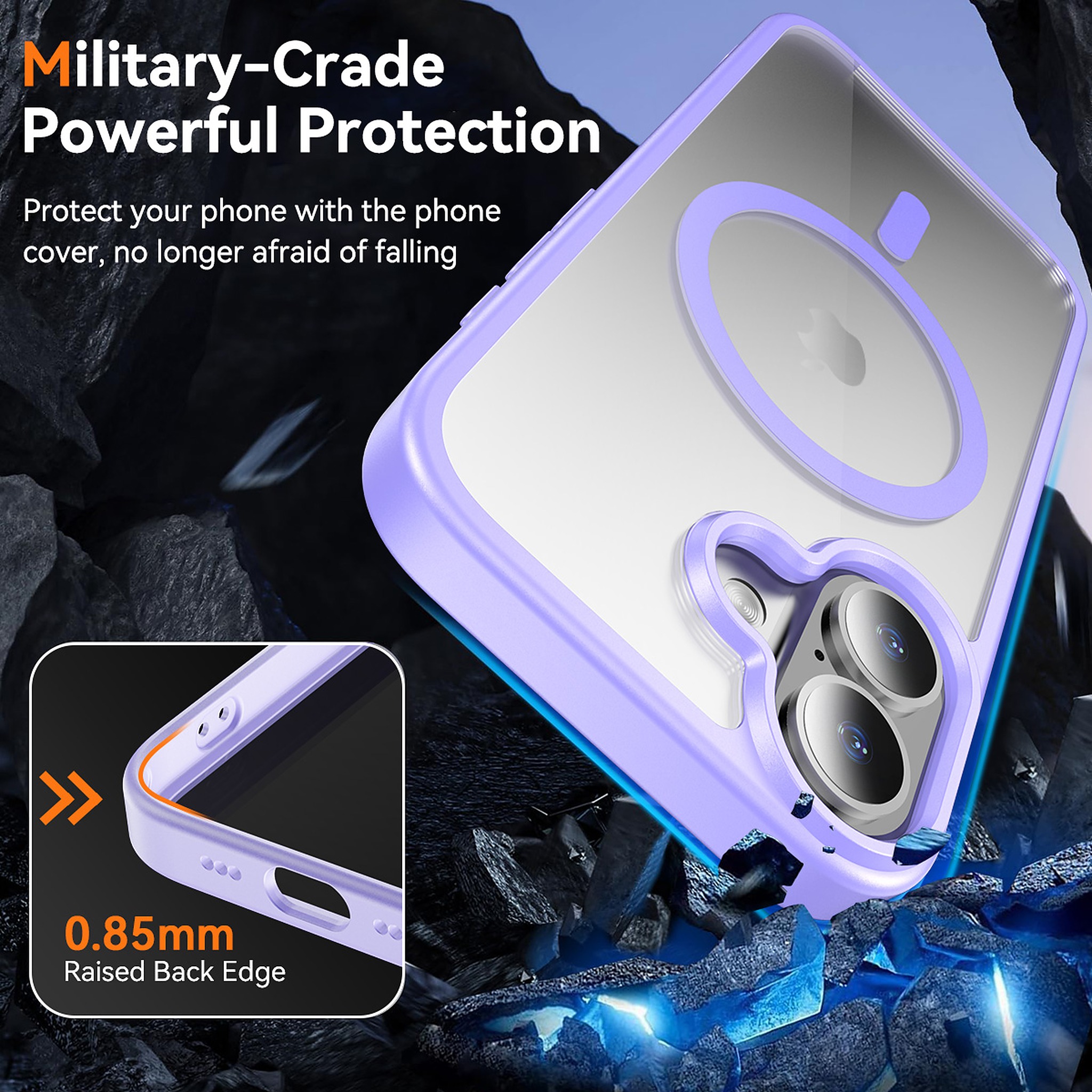 SendaFit Clear Two-in-One Touch Camera-Button Case for iPhone 17 detail 22