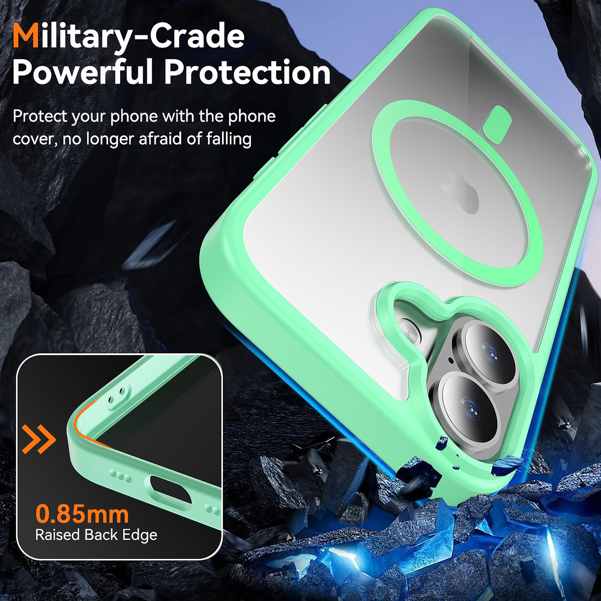 SendaFit Clear Two-in-One Touch Camera-Button Case for iPhone 17 detail 32