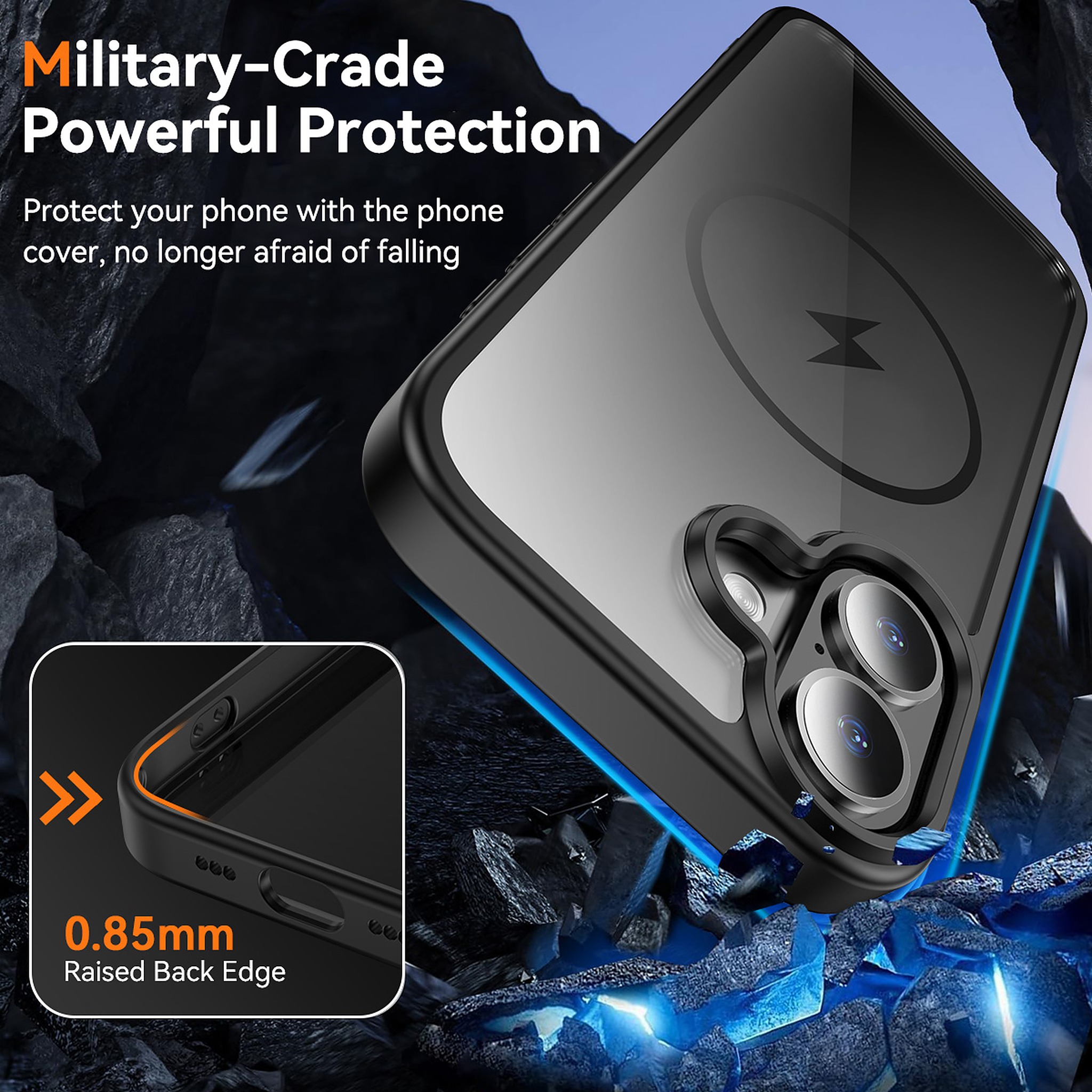 SendaFit Clear Two-in-One Touch Camera-Button Case for iPhone 17 detail 37