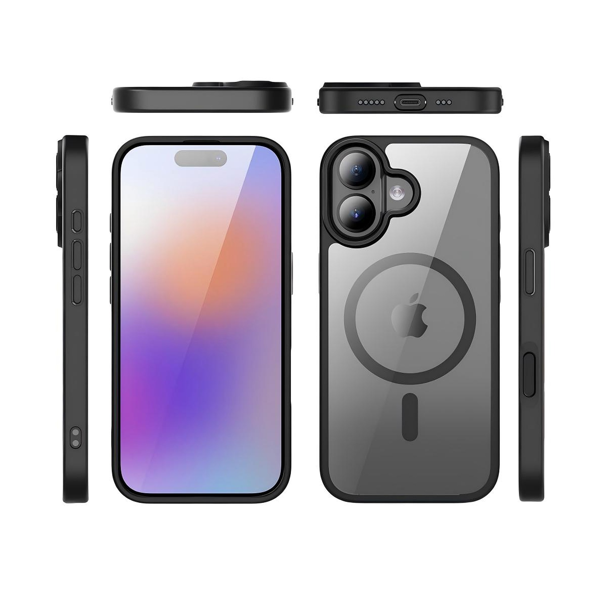 SendaFit Clear Two-in-One Touch Camera-Button Case for iPhone 17