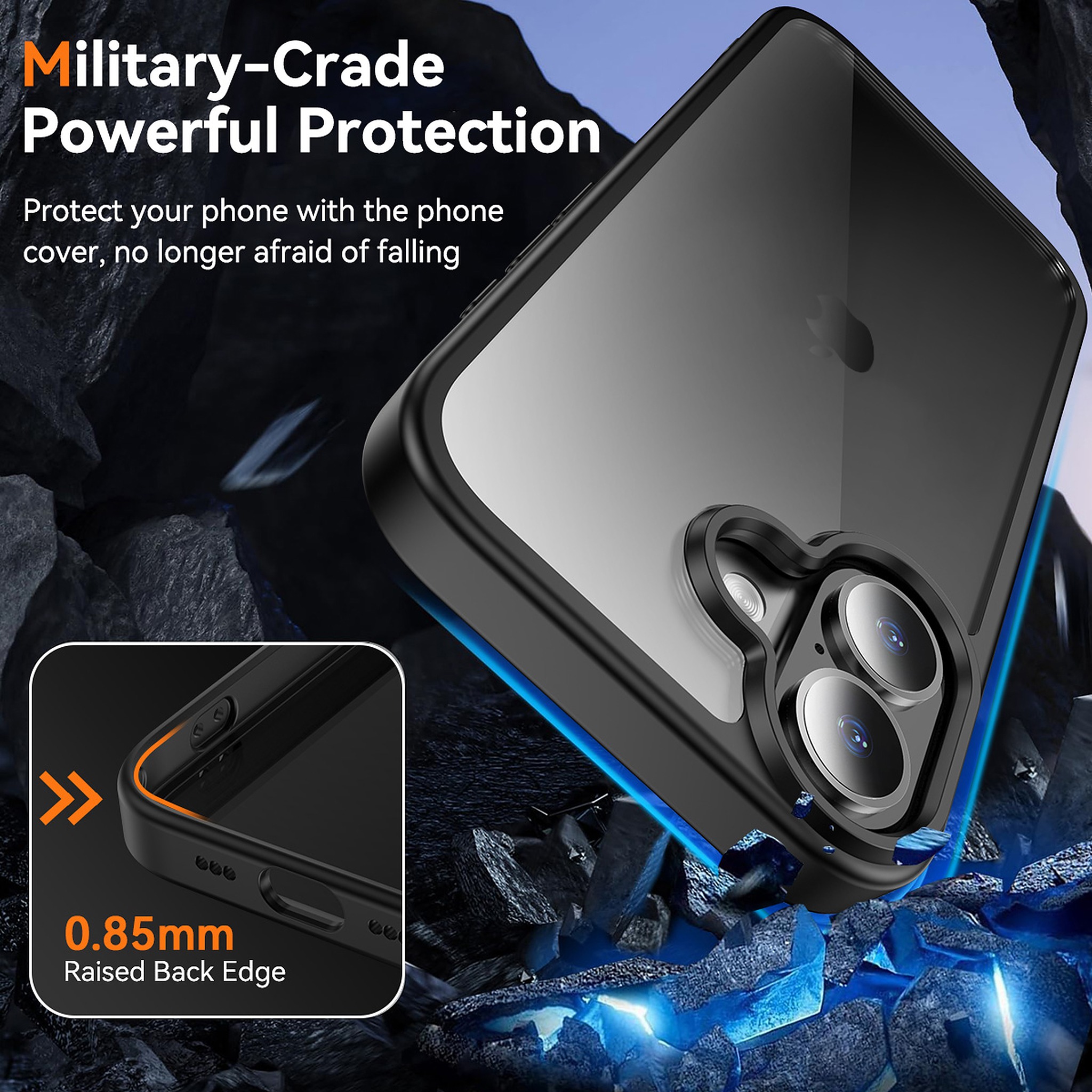SendaFit Clear Two-in-One Camera-Button Case for iPhone 17 detail 15