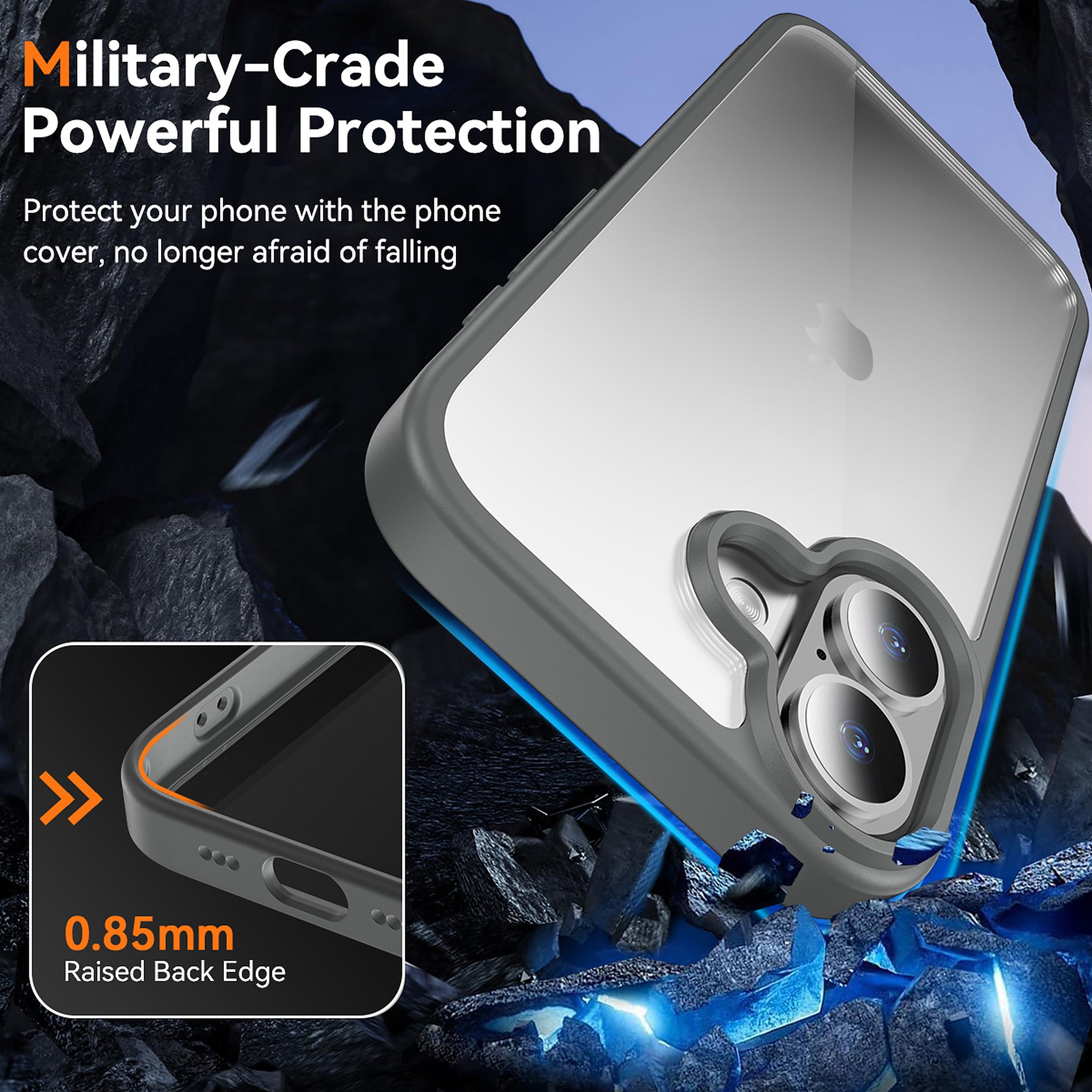 SendaFit Clear Two-in-One Camera-Button Case for iPhone 17 detail 18