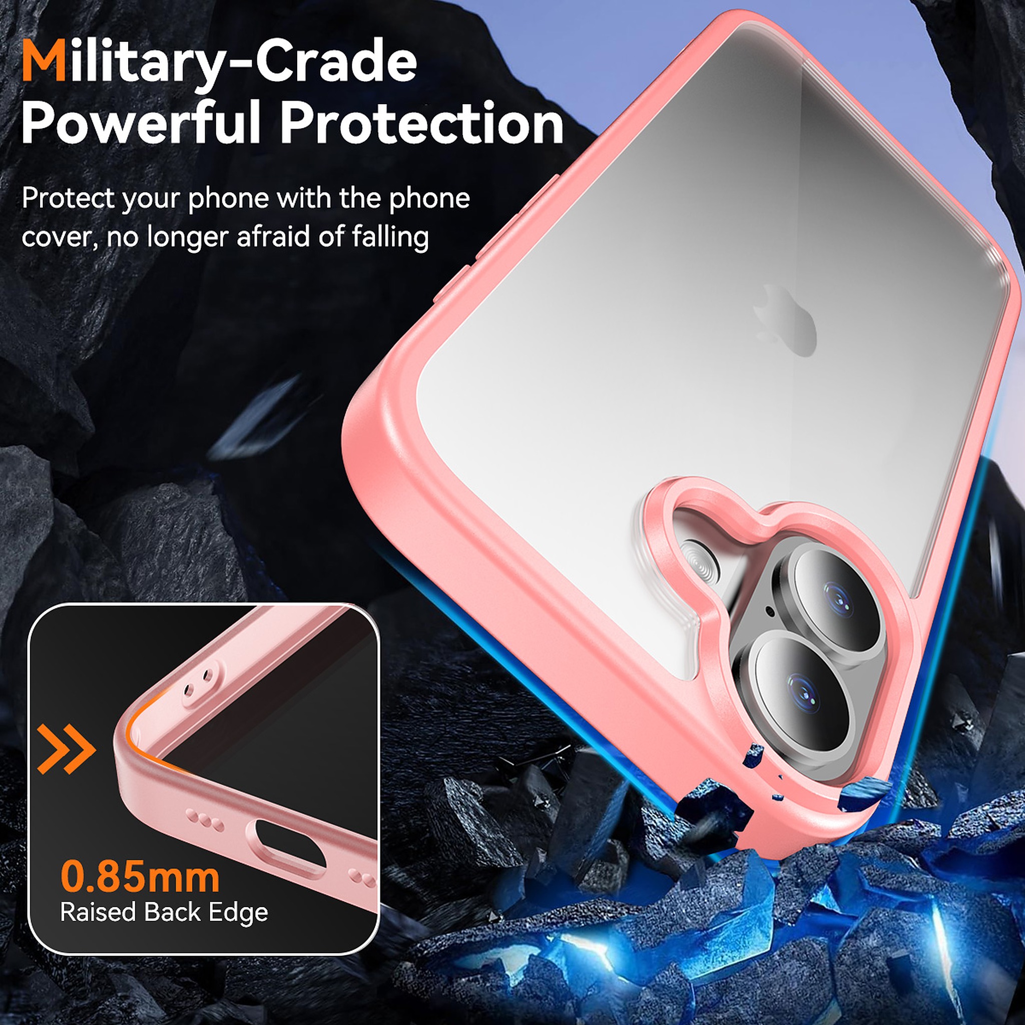 SendaFit Clear Two-in-One Camera-Button Case for iPhone 17 detail 21