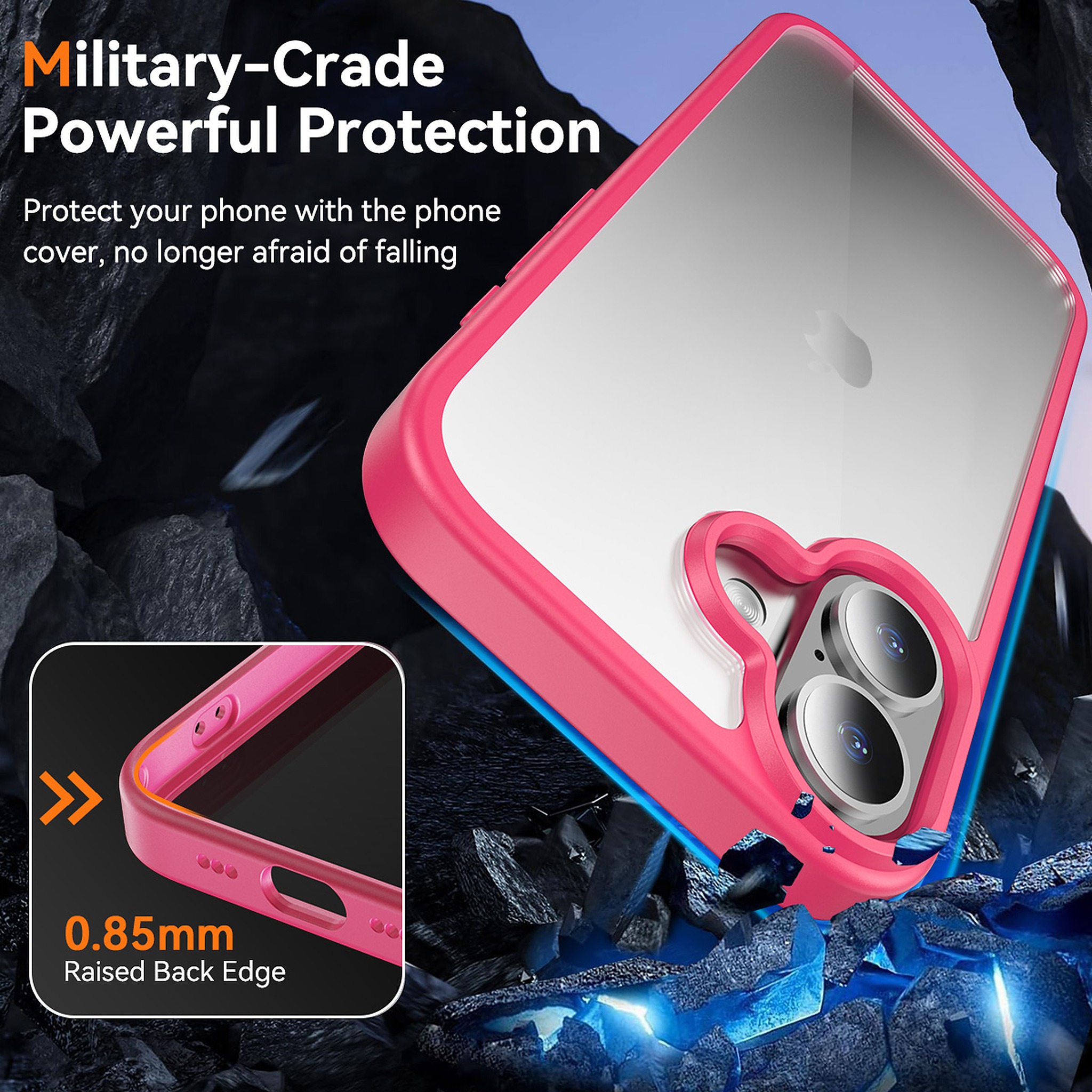 SendaFit Clear Two-in-One Camera-Button Case for iPhone 17 detail 3