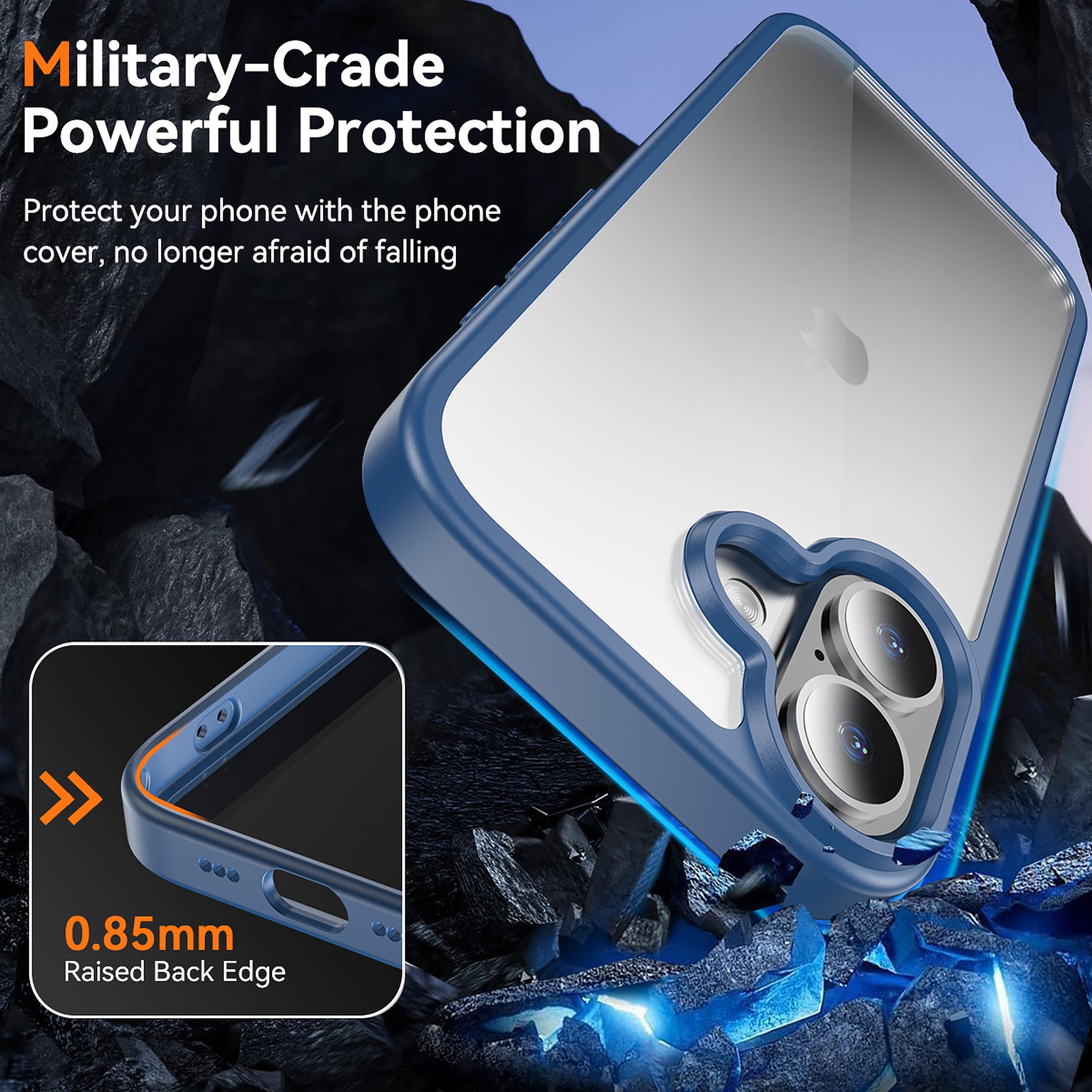 SendaFit Clear Two-in-One Camera-Button Case for iPhone 17 detail 9