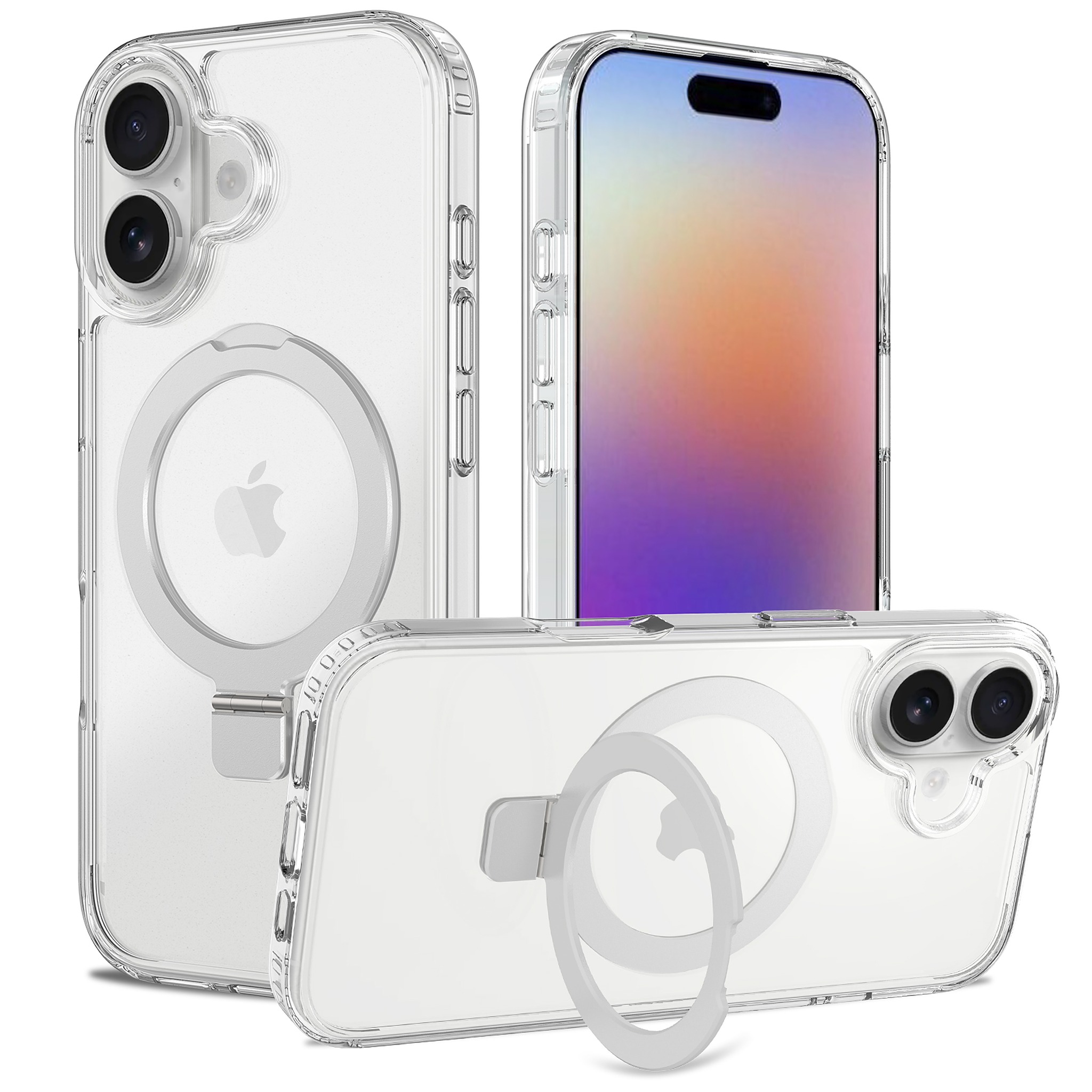 SendaFit Clear Racket-Stand Case for iPhone 17 - Transparent