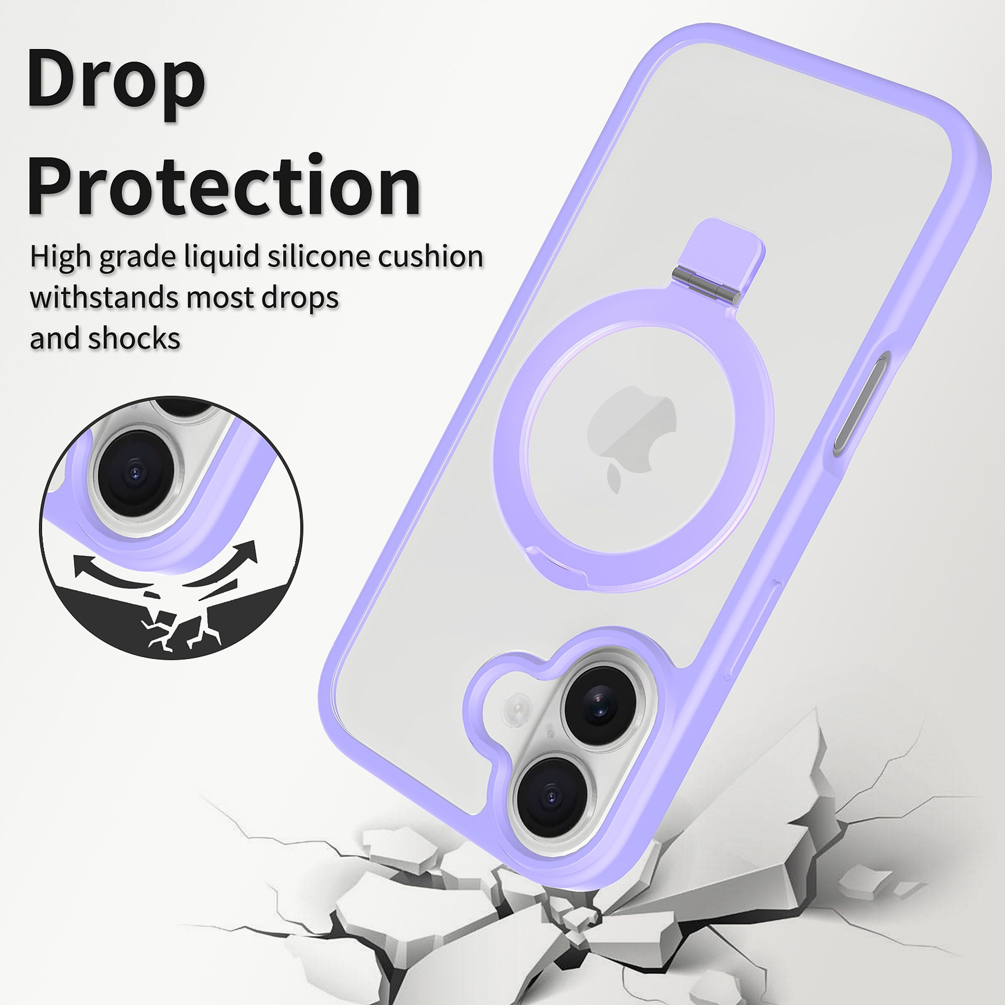 SendaFit Clear Racket-Stand Case for iPhone 17 detail 1