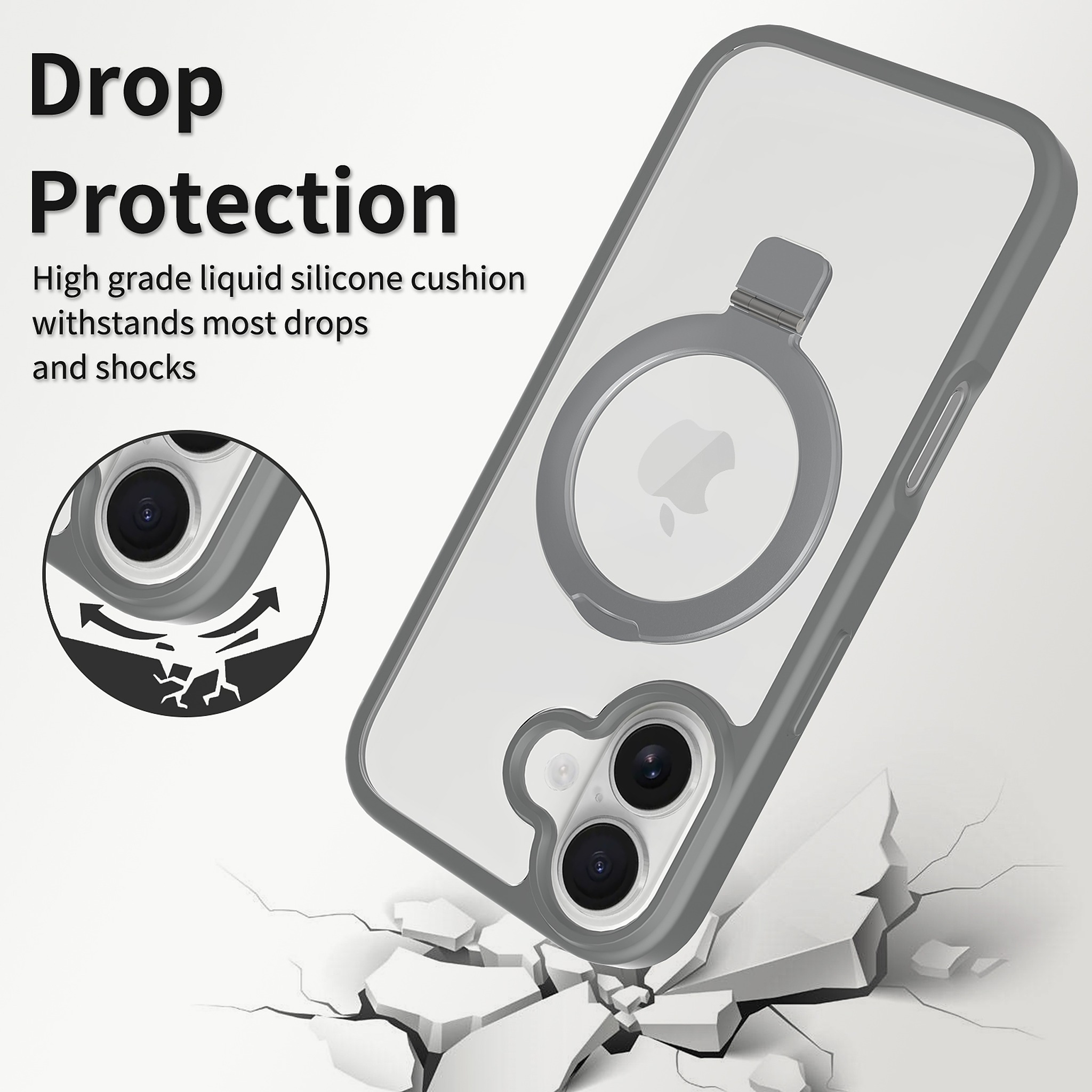 SendaFit Clear Racket-Stand Case for iPhone 17 detail 23