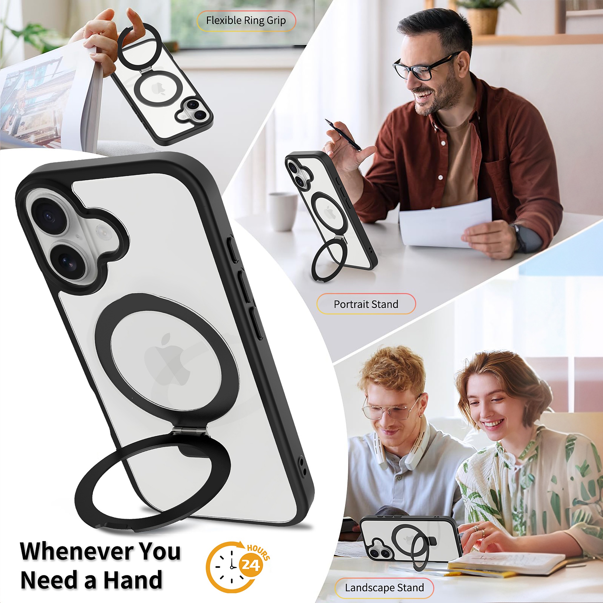 SendaFit Clear Racket-Stand Case for iPhone 17 detail 3