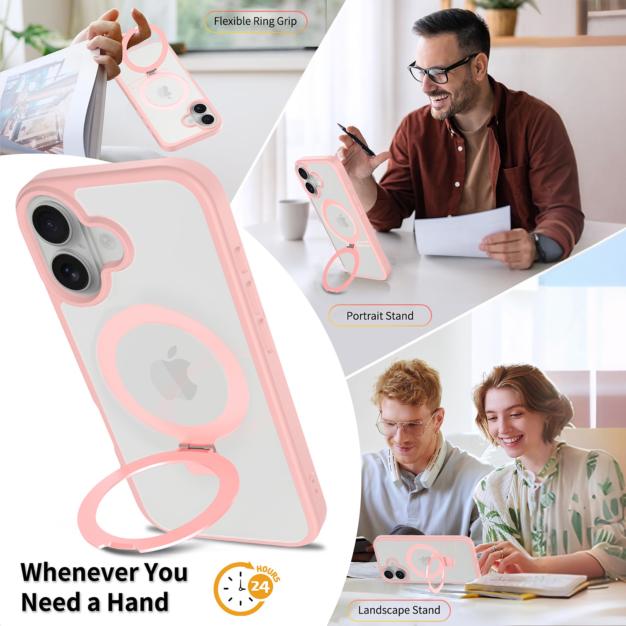 SendaFit Clear Racket-Stand Case for iPhone 17 detail 5