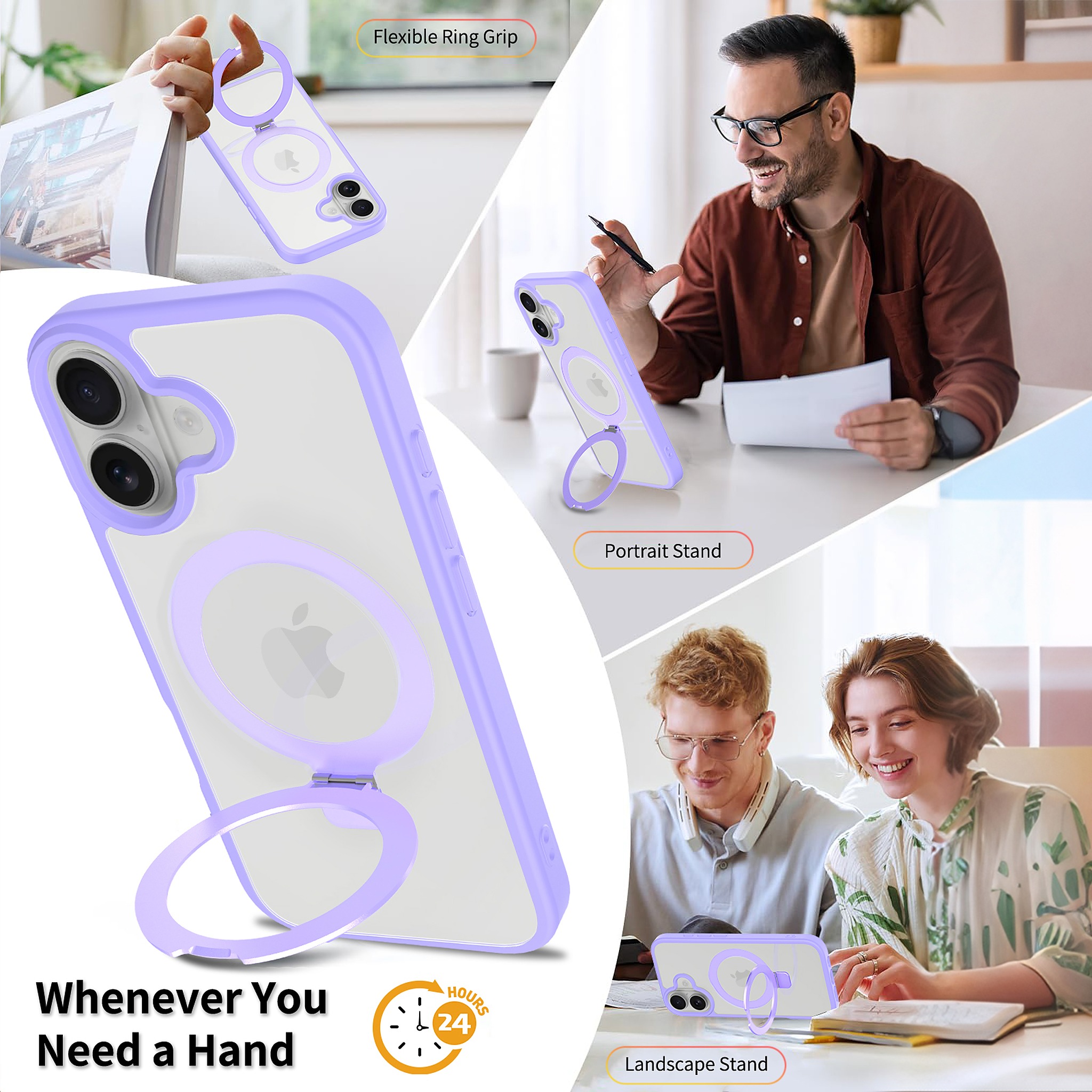 SendaFit Clear Racket-Stand Case for iPhone 17 detail 6