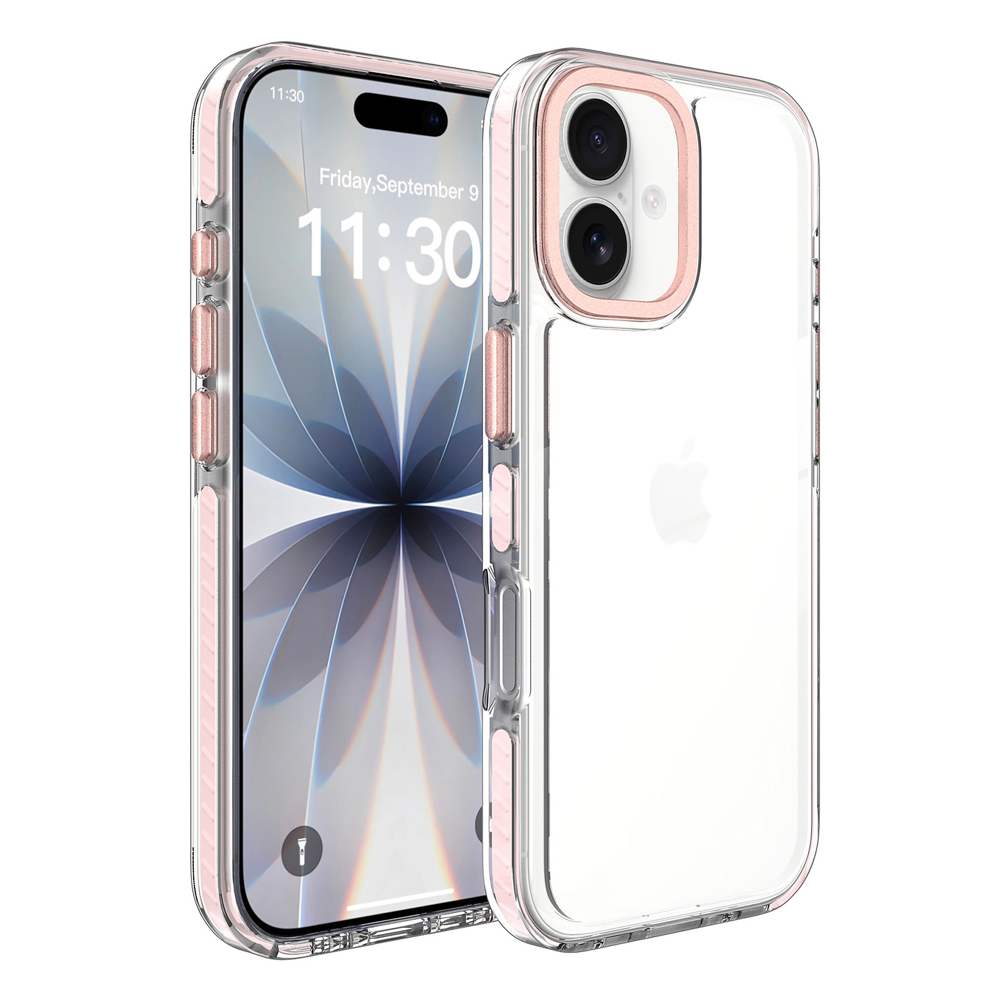 SendaFit Iridescent Two-Tone Case for iPhone 17 - Light Pink