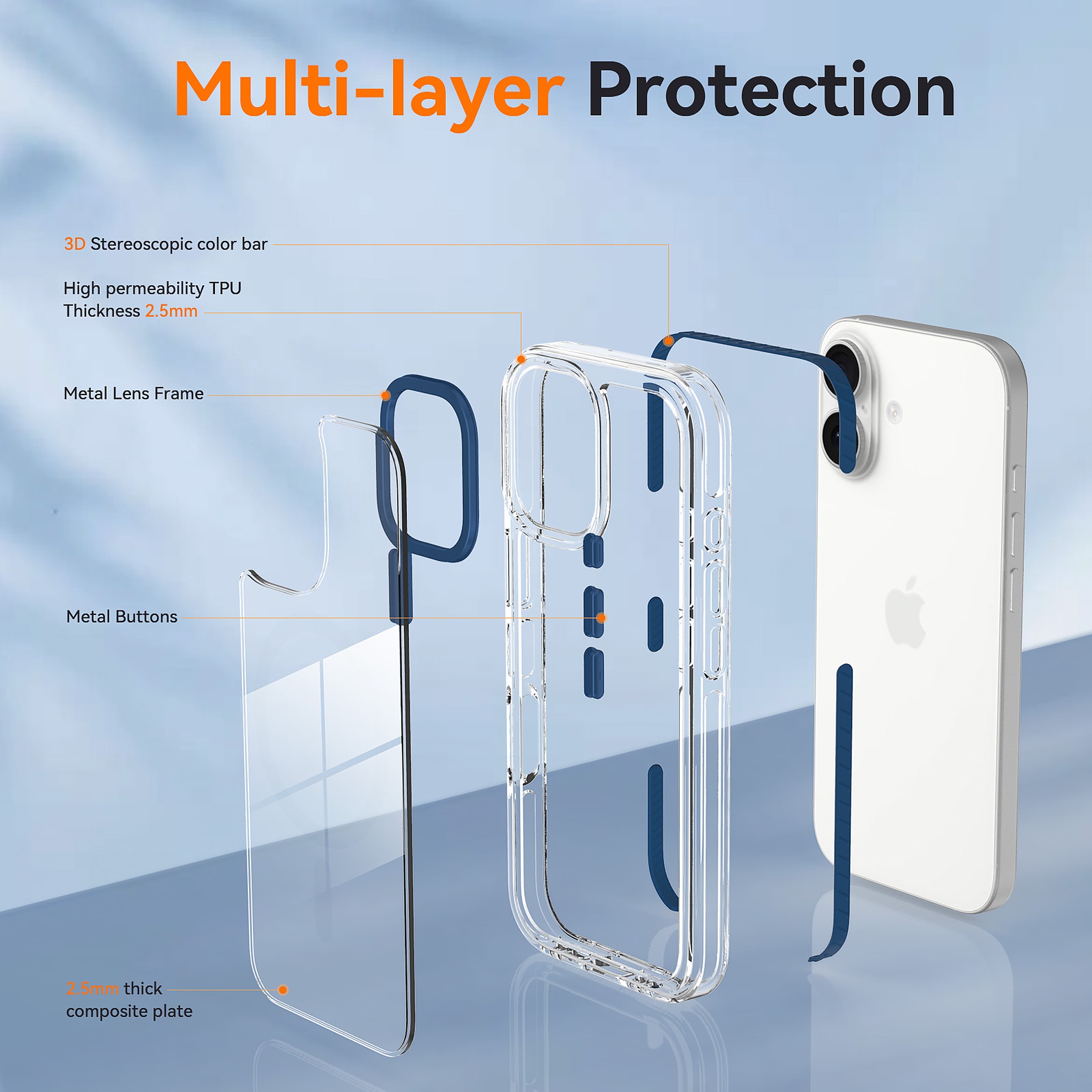 SendaFit Iridescent Two-Tone Case for iPhone 17 detail 4