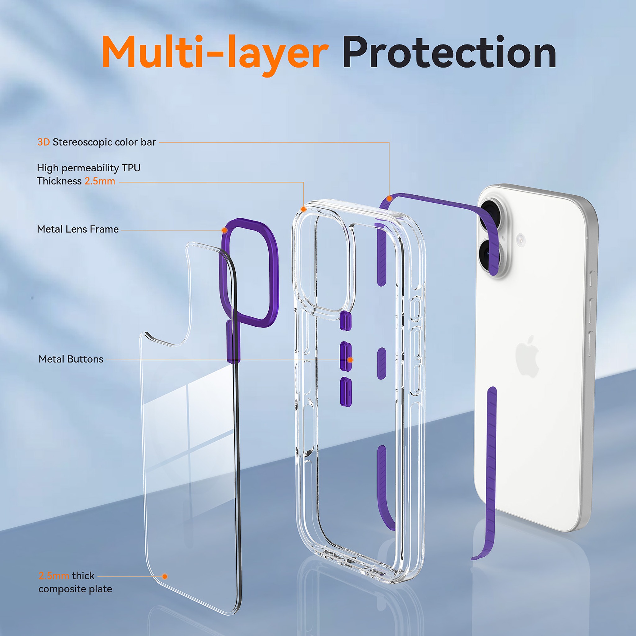 SendaFit Iridescent Two-Tone Case for iPhone 17 detail 9