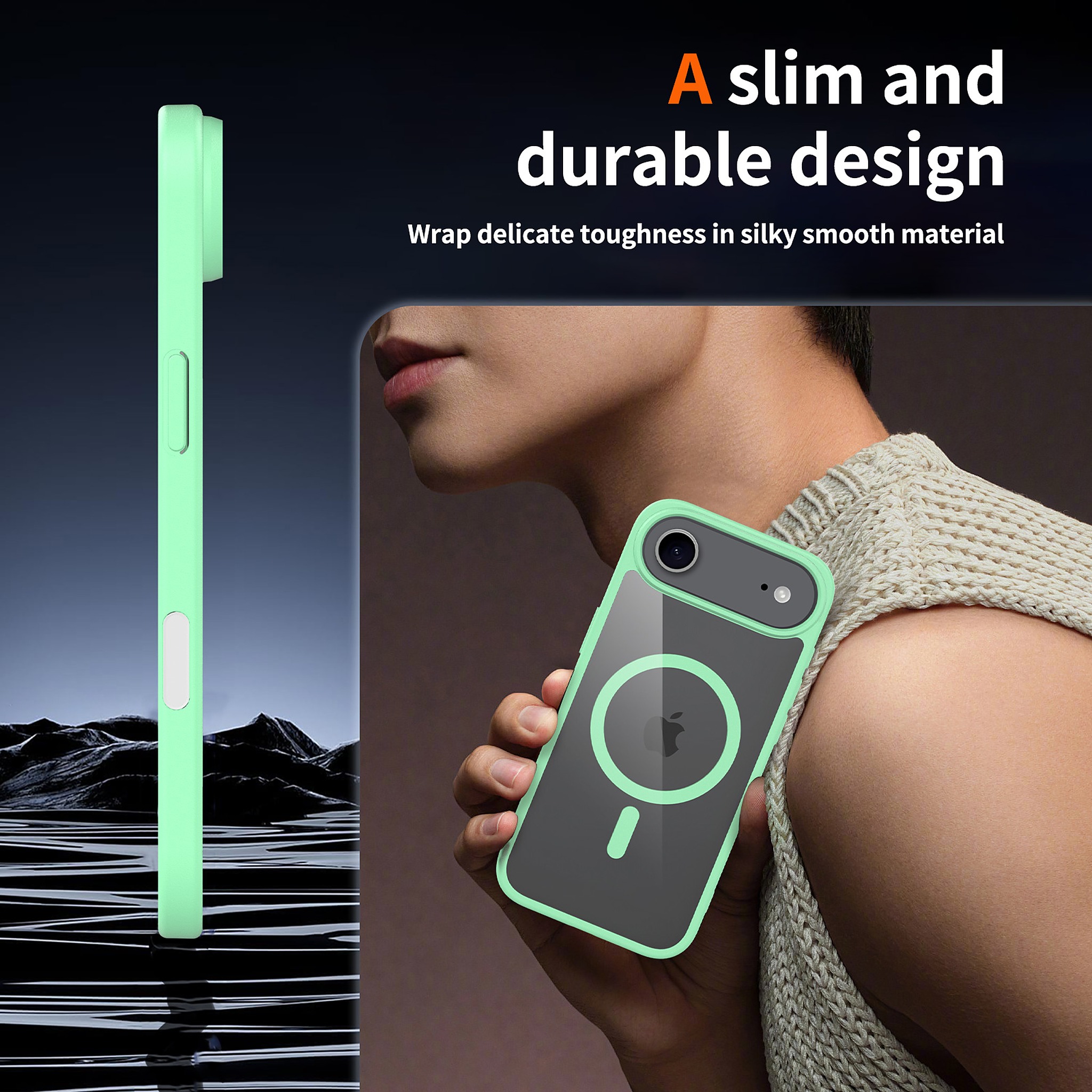 SendaFit Clear Two-in-One Camera-Button MagSafe Case for iPhone 17 Air detail 26