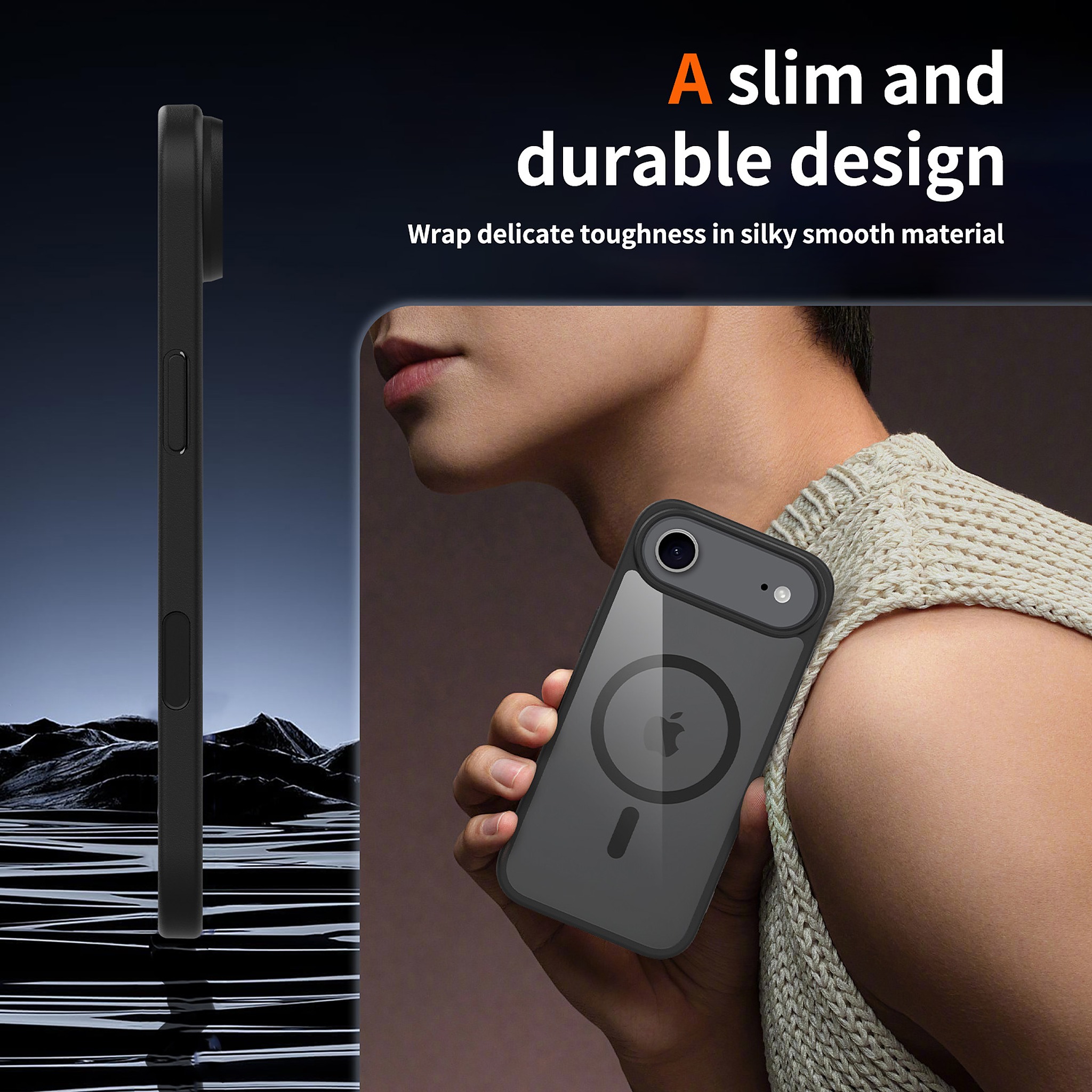 SendaFit Clear Two-in-One Camera-Button MagSafe Case for iPhone 17 Air detail 28