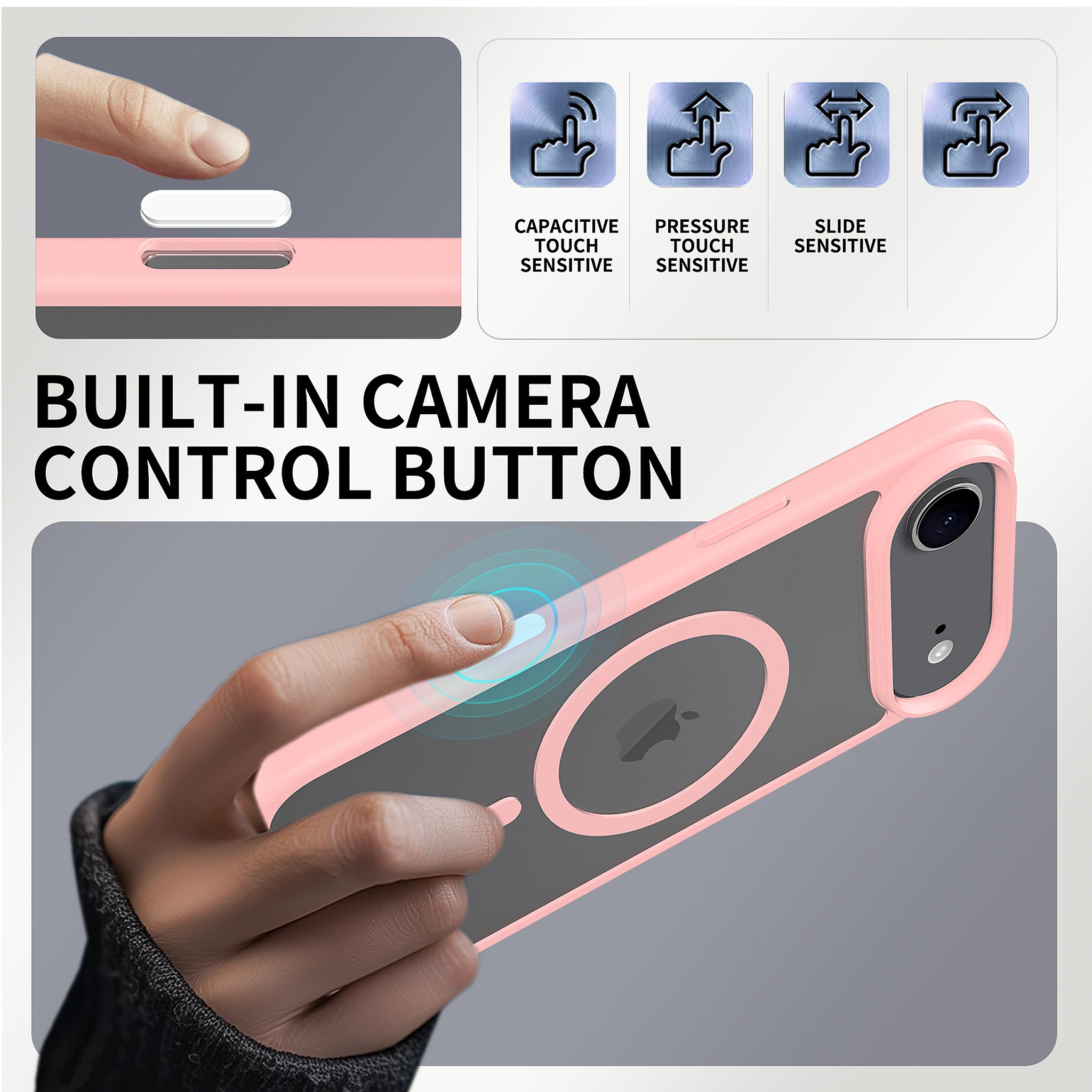 SendaFit Clear Two-in-One Camera-Button MagSafe Case for iPhone 17 Air detail 31