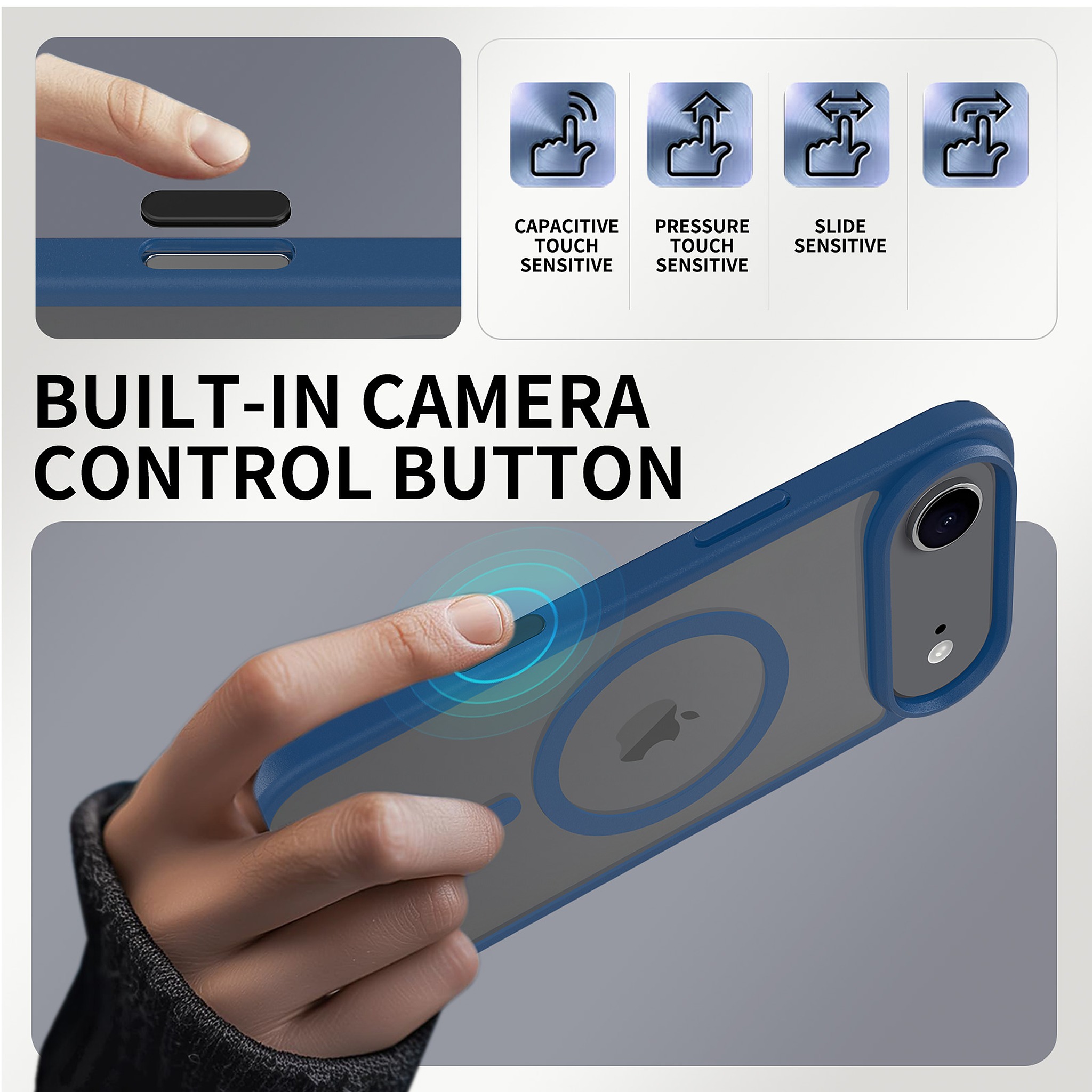 SendaFit Clear Two-in-One Camera-Button MagSafe Case for iPhone 17 Air detail 34