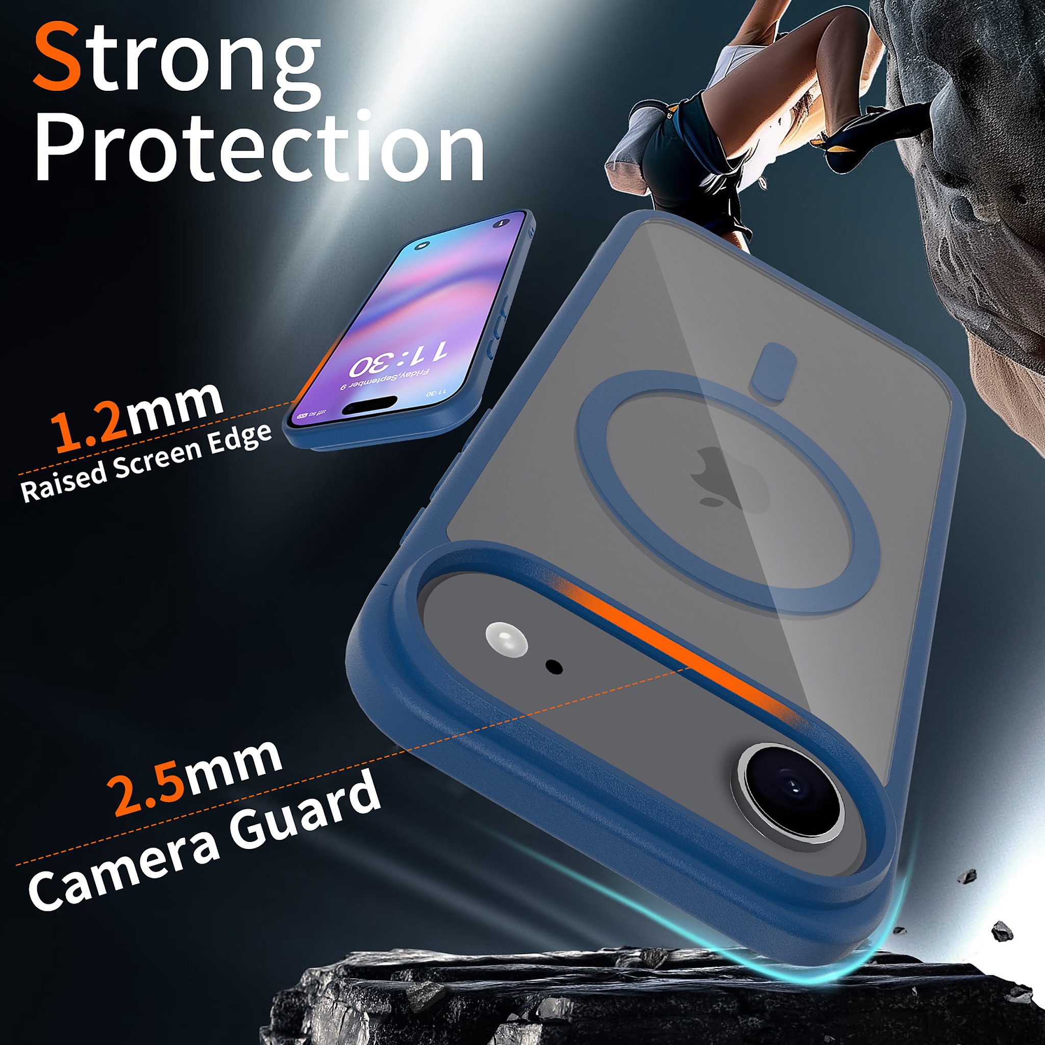 SendaFit Clear Two-in-One Camera-Button MagSafe Case for iPhone 17 Air detail 6