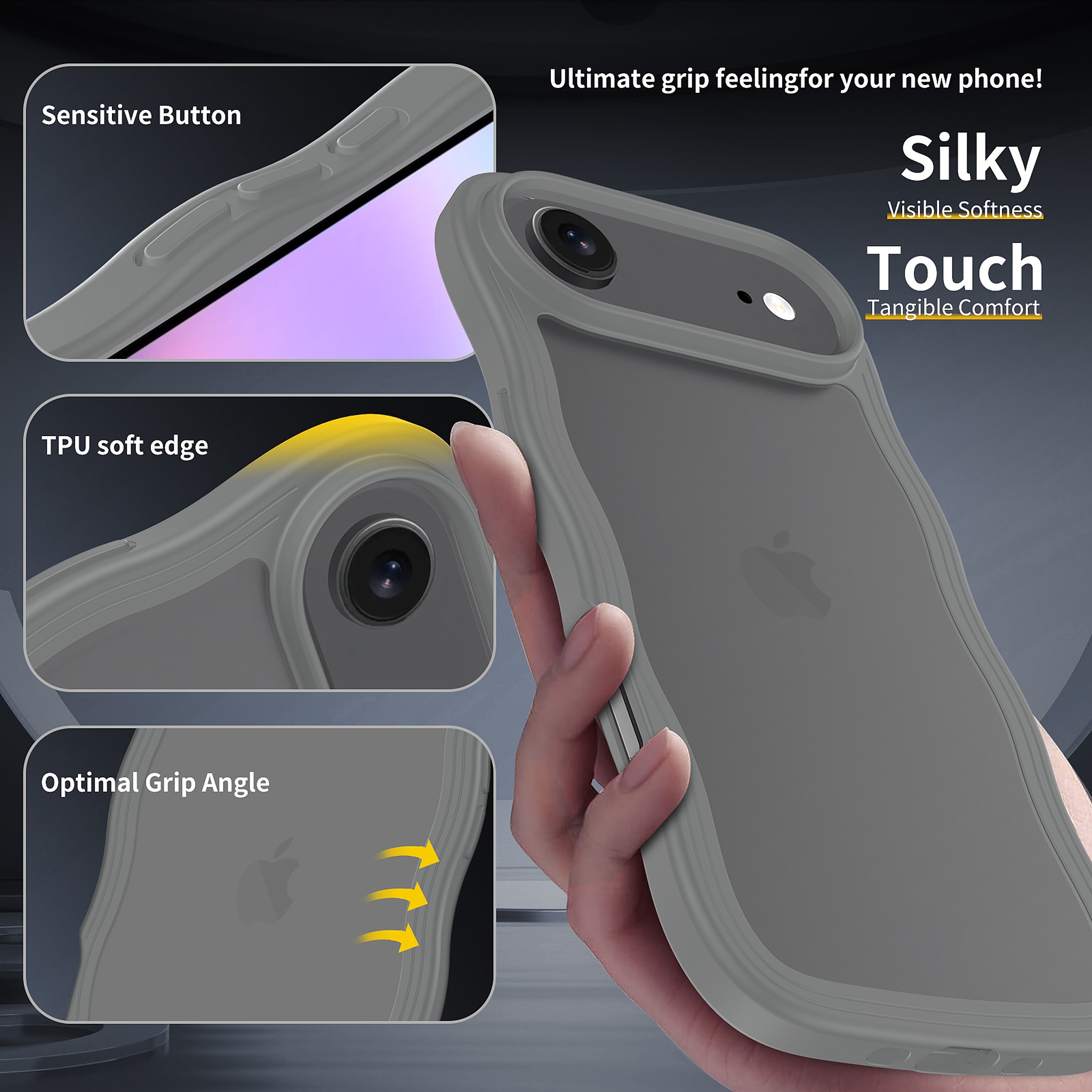 SendaFit Wavy Matte Two-in-One Case for iPhone 17 Air detail 6