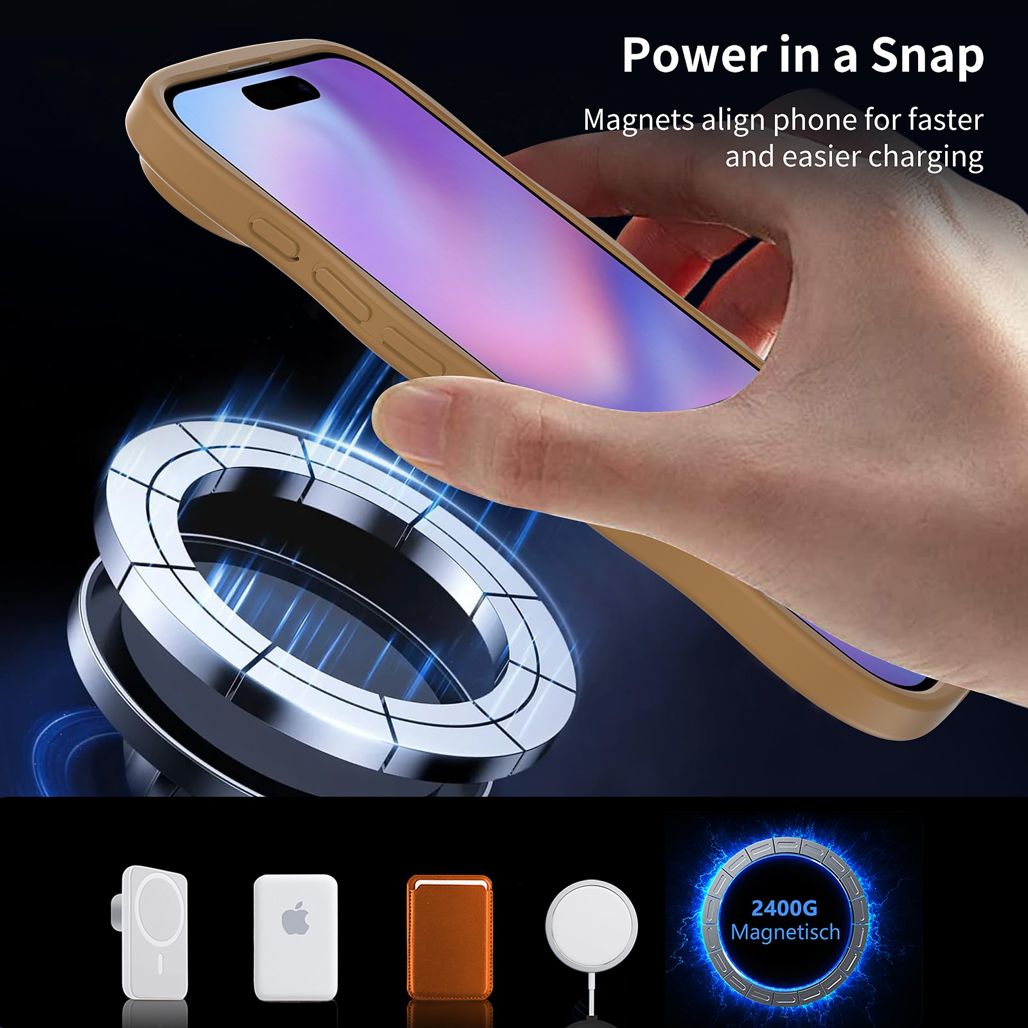 SendaFit Wavy Matte Two-in-One MagSafe Case for iPhone 17 Air detail 1