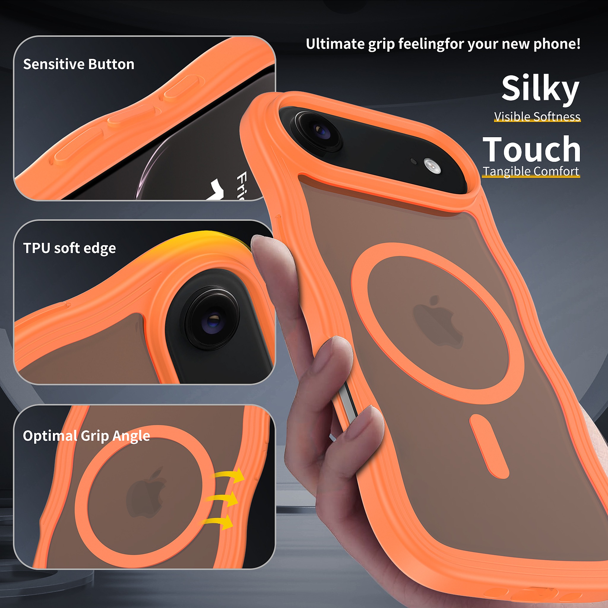 SendaFit Wavy Matte Two-in-One MagSafe Case for iPhone 17 Air detail 25