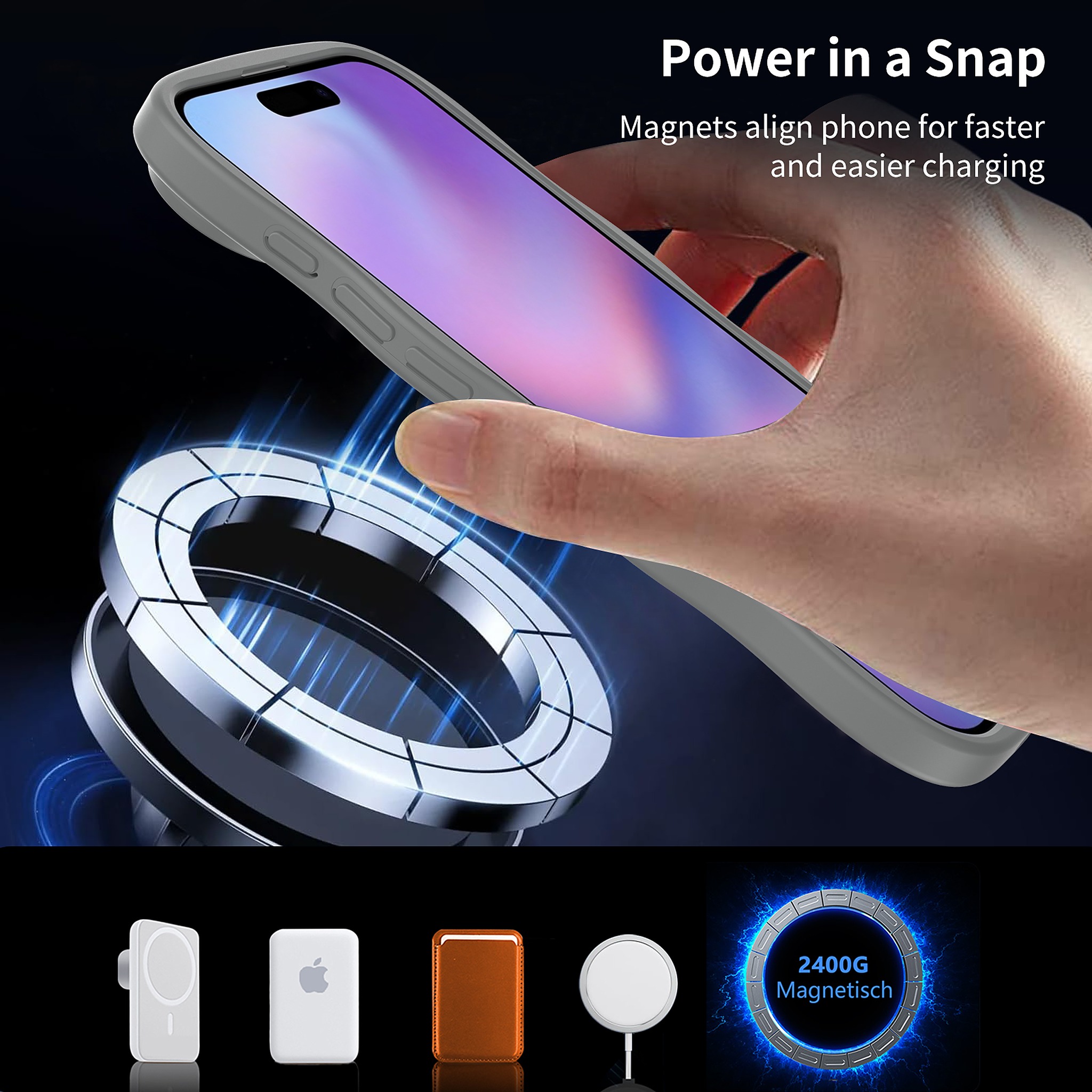 SendaFit Wavy Matte Two-in-One MagSafe Case for iPhone 17 Air detail 7