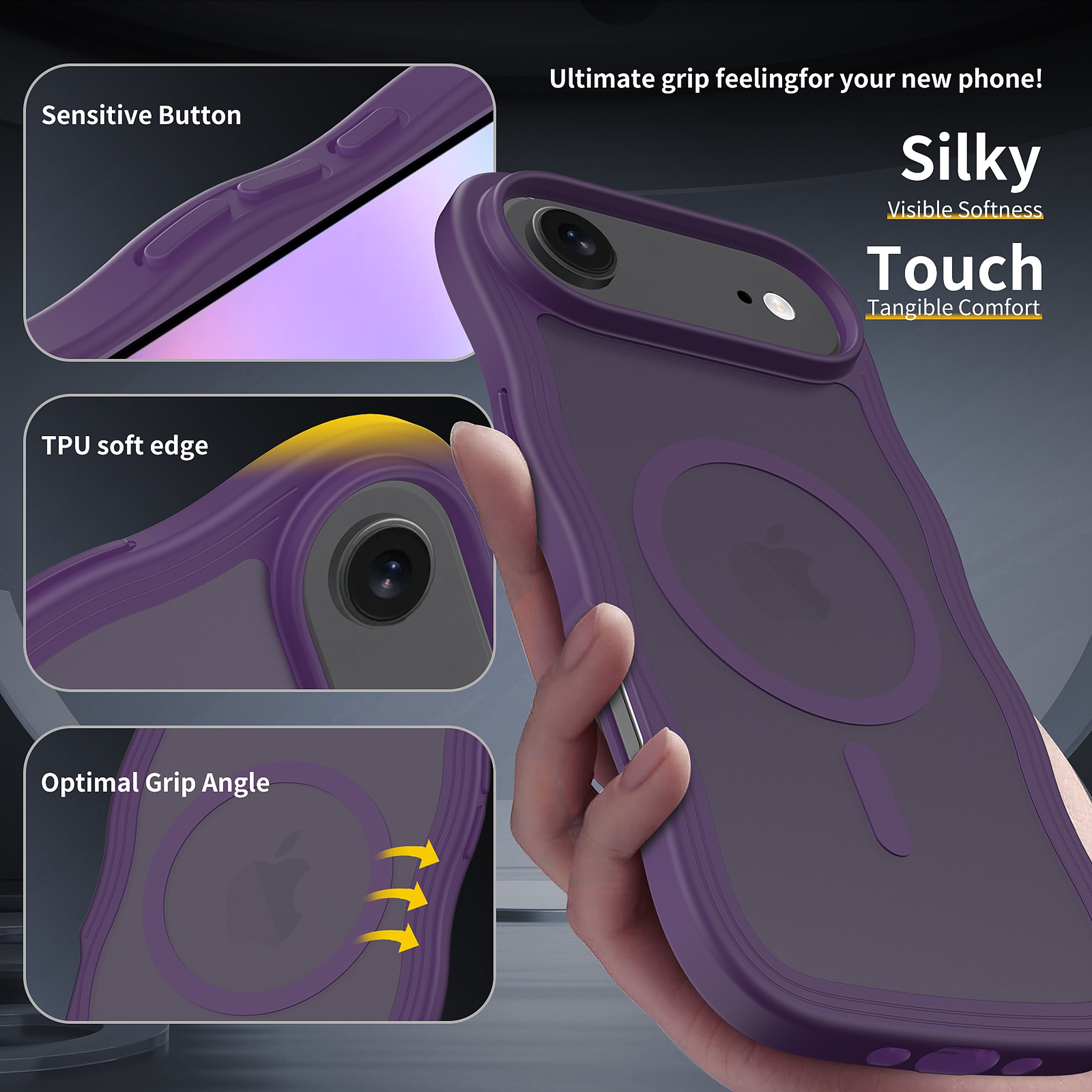 SendaFit Wavy Matte Two-in-One MagSafe Case for iPhone 17 Air detail 9