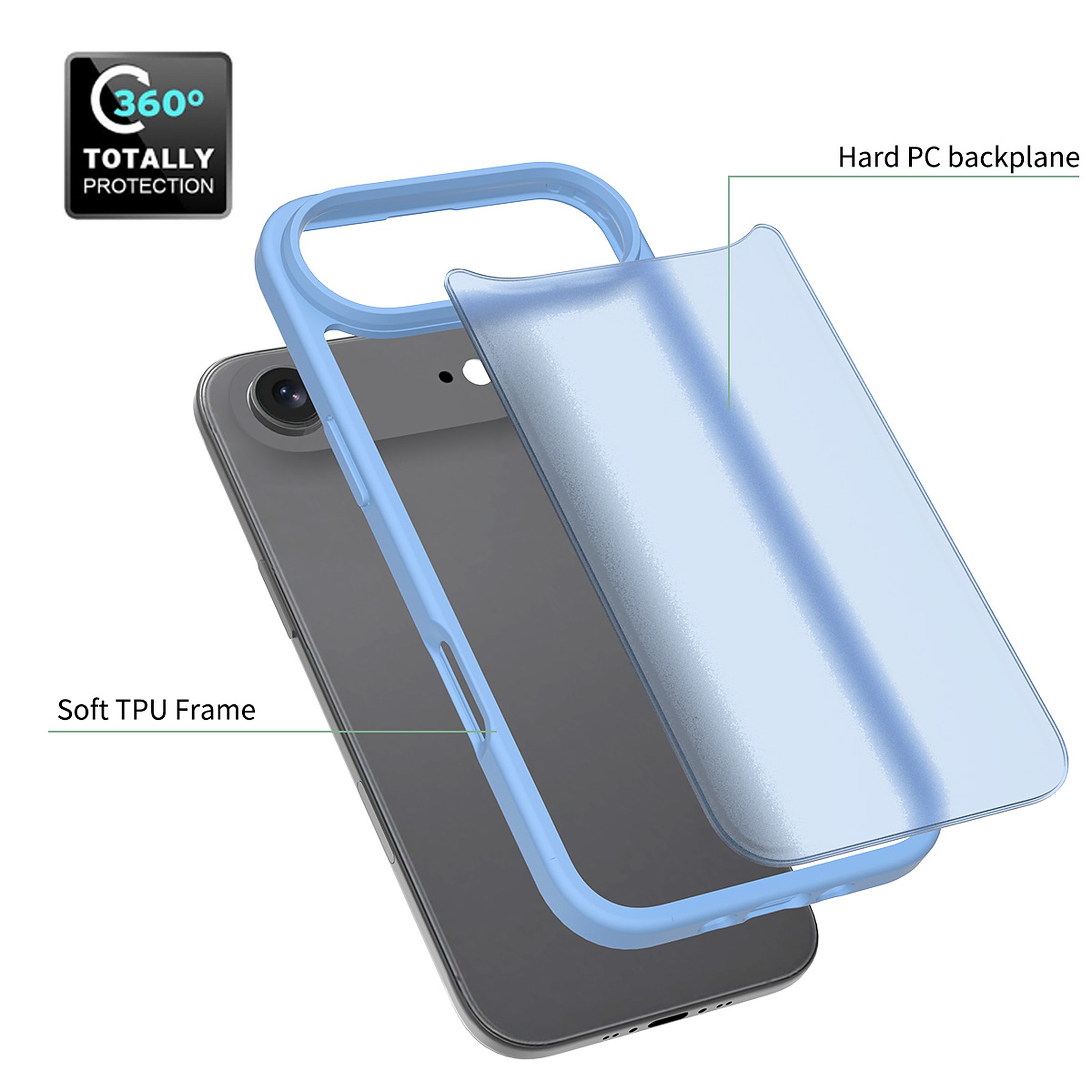 SendaFit Matte Skin-Feel Two-in-One Case for iPhone 17 Air detail 36